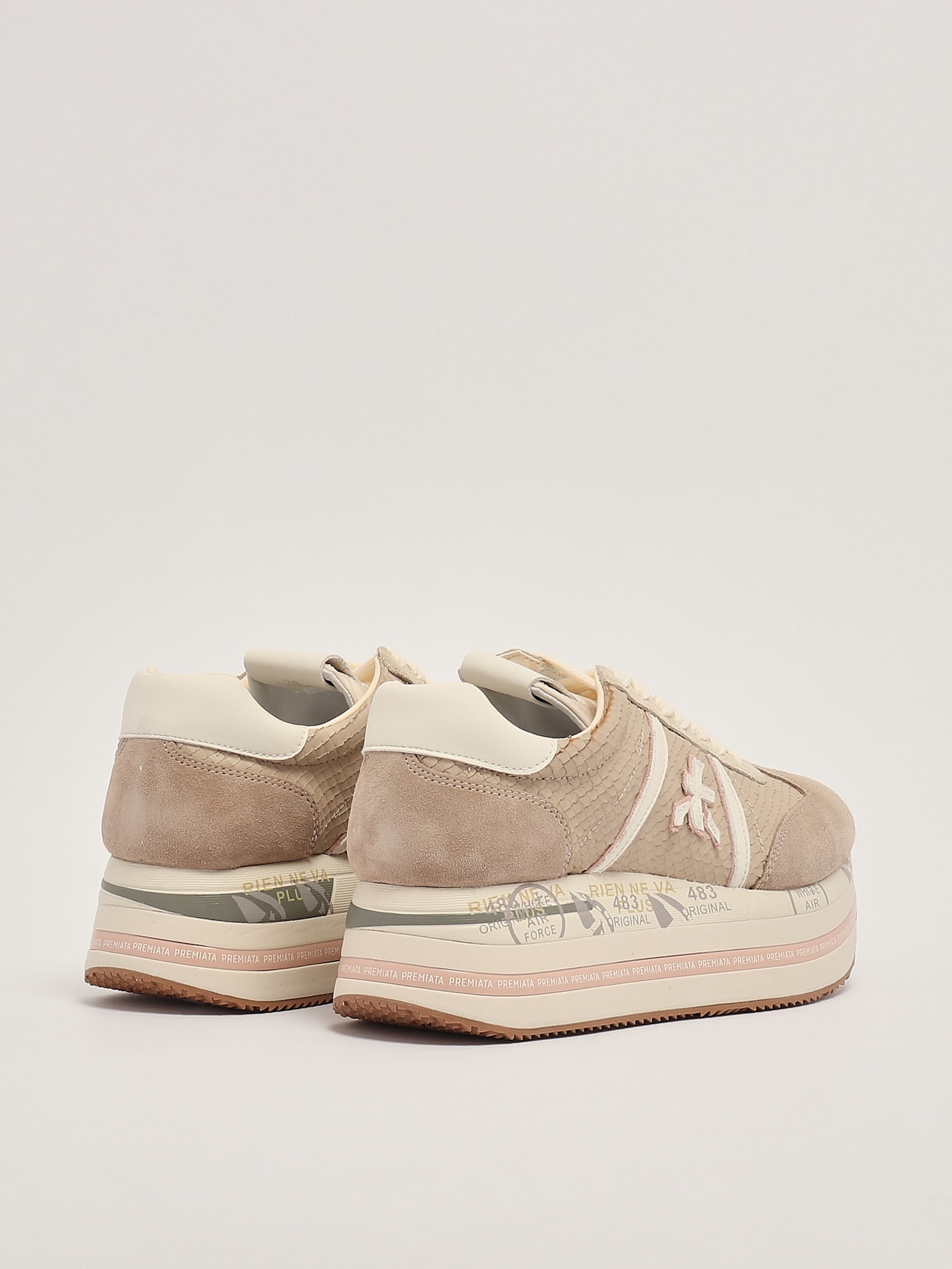 Shop Premiata Beth Sneaker In Tortora