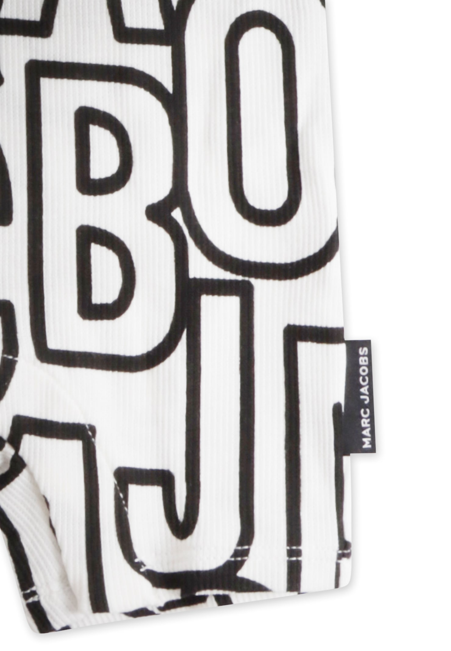 Marc Jacobs Ivory Romper For Babykids With Logo In White