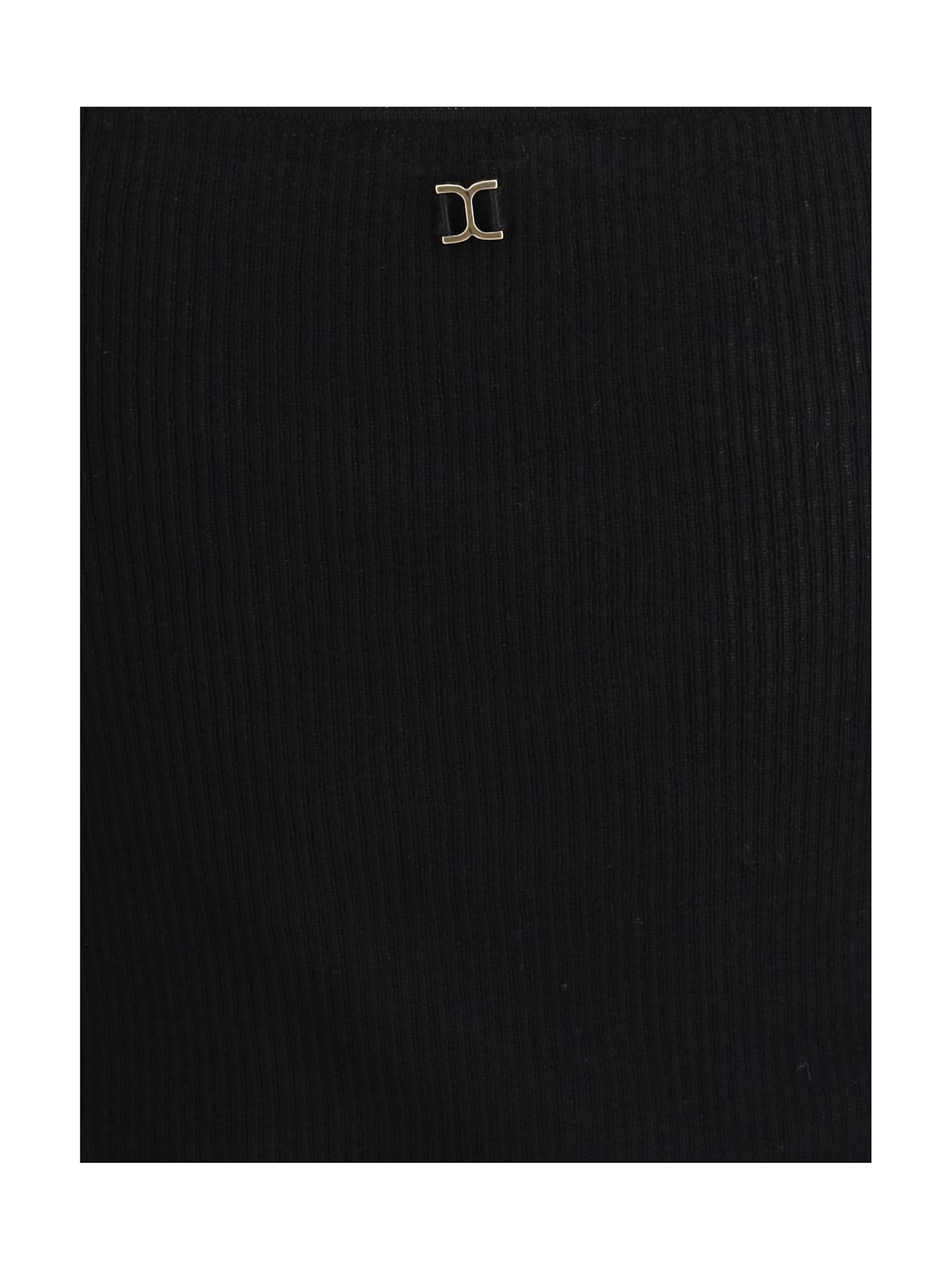 Chloé Ribbed Wool Tank Top In Black