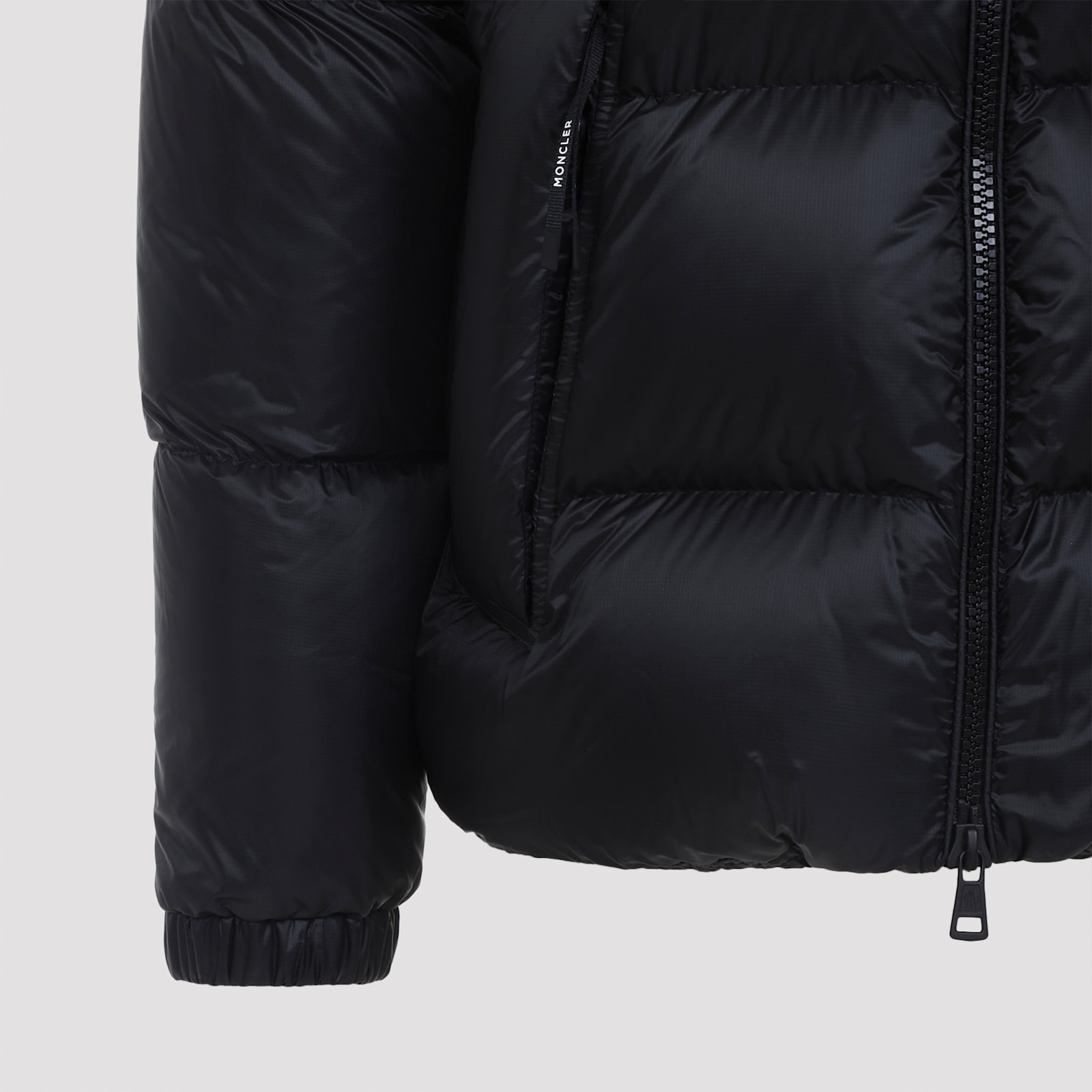 Moncler Mens Black Couyere Nylon-down Jacket In Black