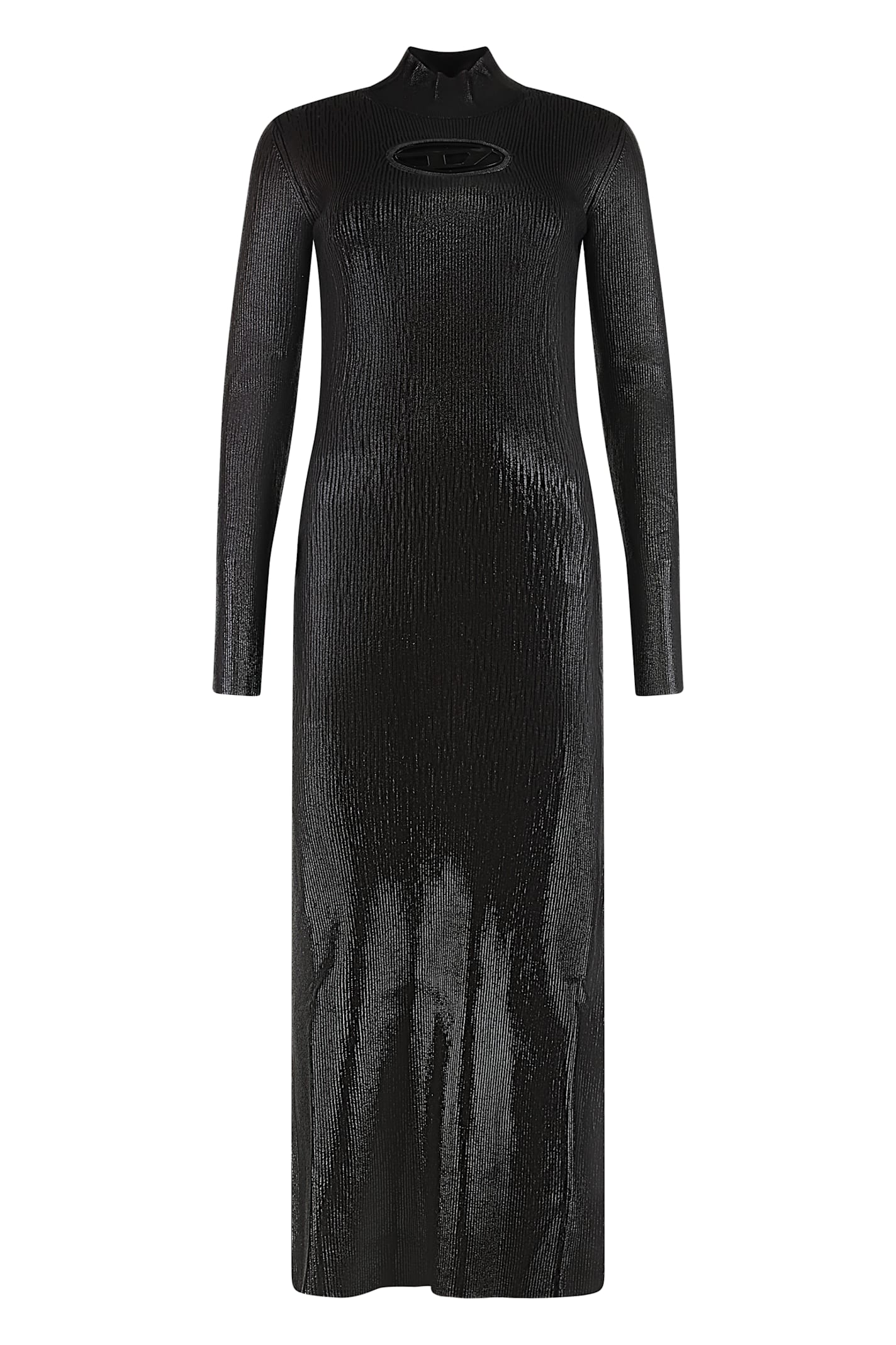 Diesel Black Shiny M-zary Dress Women In Black