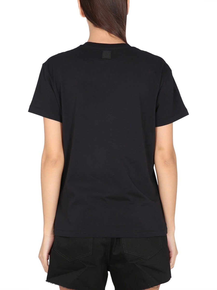 Shop Raf Simons Crewneck T-shirt In Black