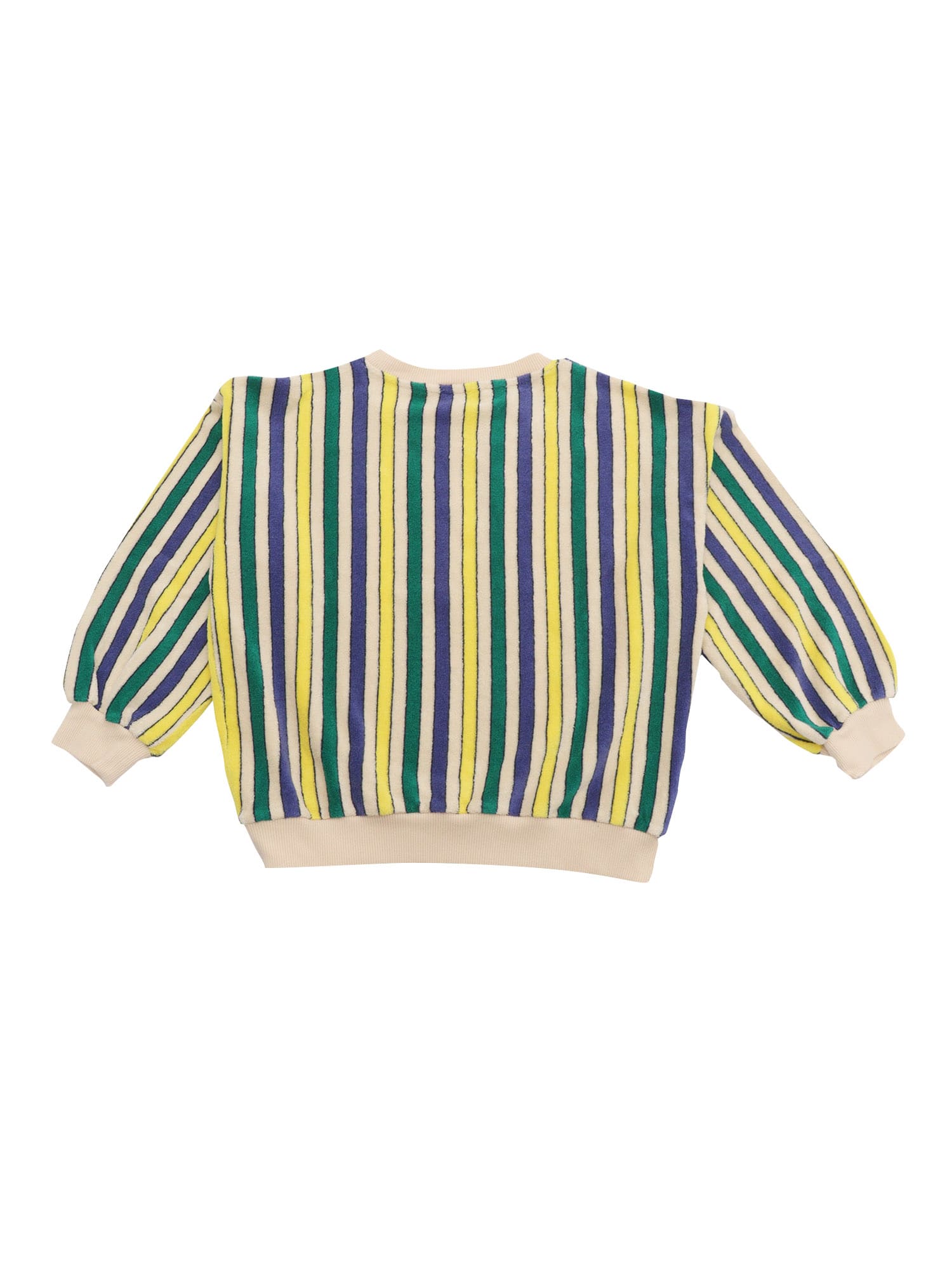 Bobo Choses Striped Cotton Terry Sweatshirt In Multicolor