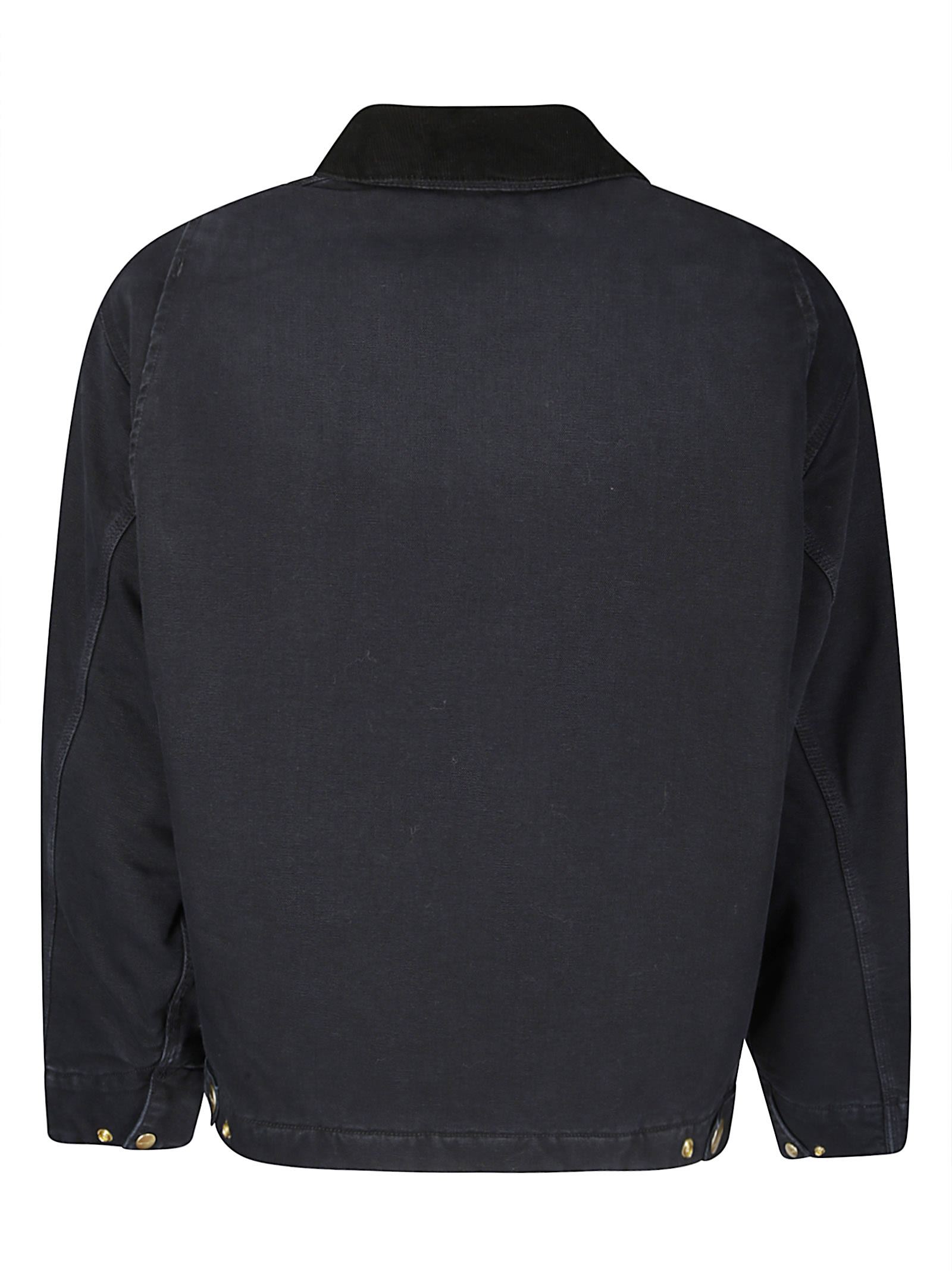 Carhartt Work In Progress Detroit Organic Cotton Canvas Jacket In Black
