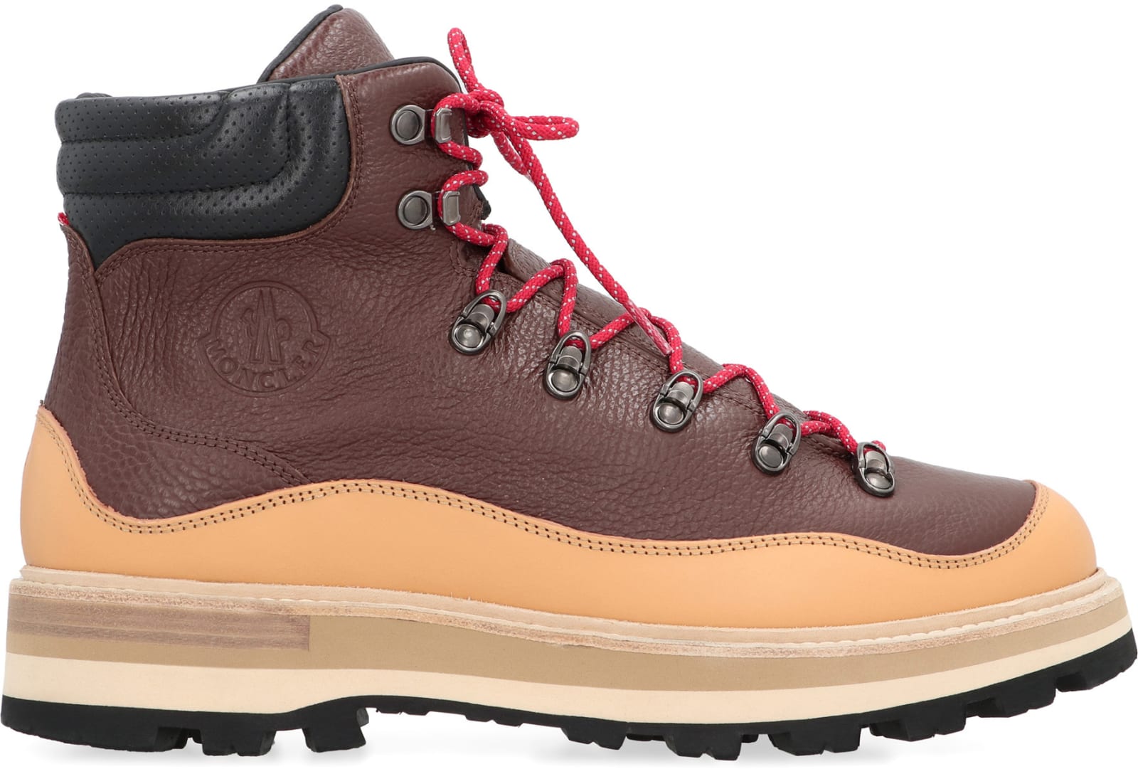 Shop Moncler Peka Hiking Boots In Brown