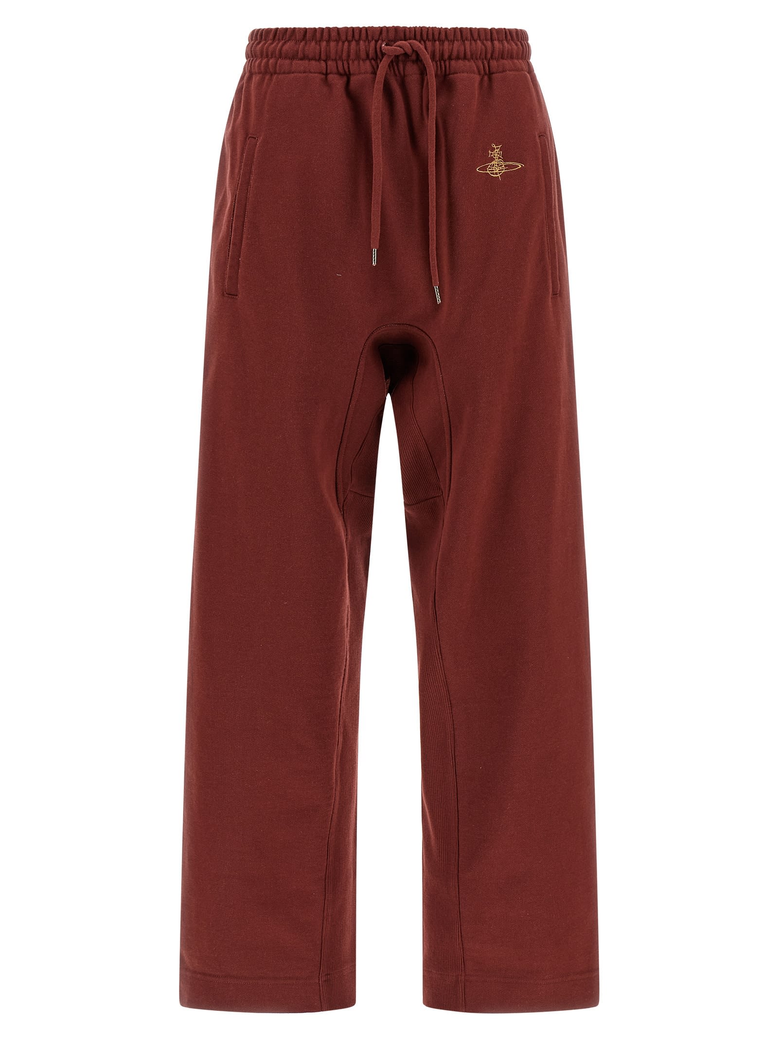 Vivienne Westwood Casual Joggers Featuring Elastic Waistband In Brown