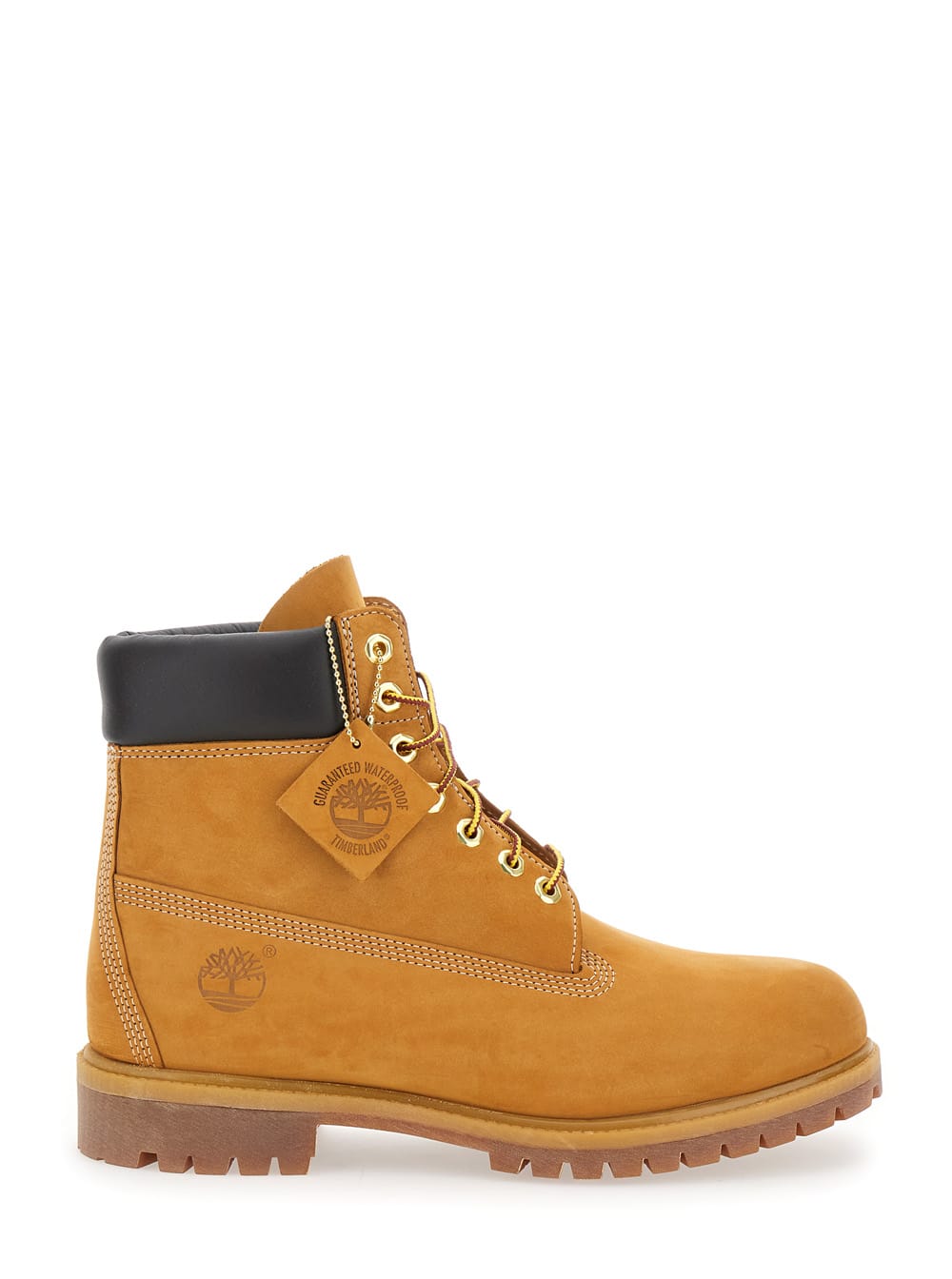 Shop Timberland Premium 6 Inch Lace Up Waterproof Boot Wheat In Yellow