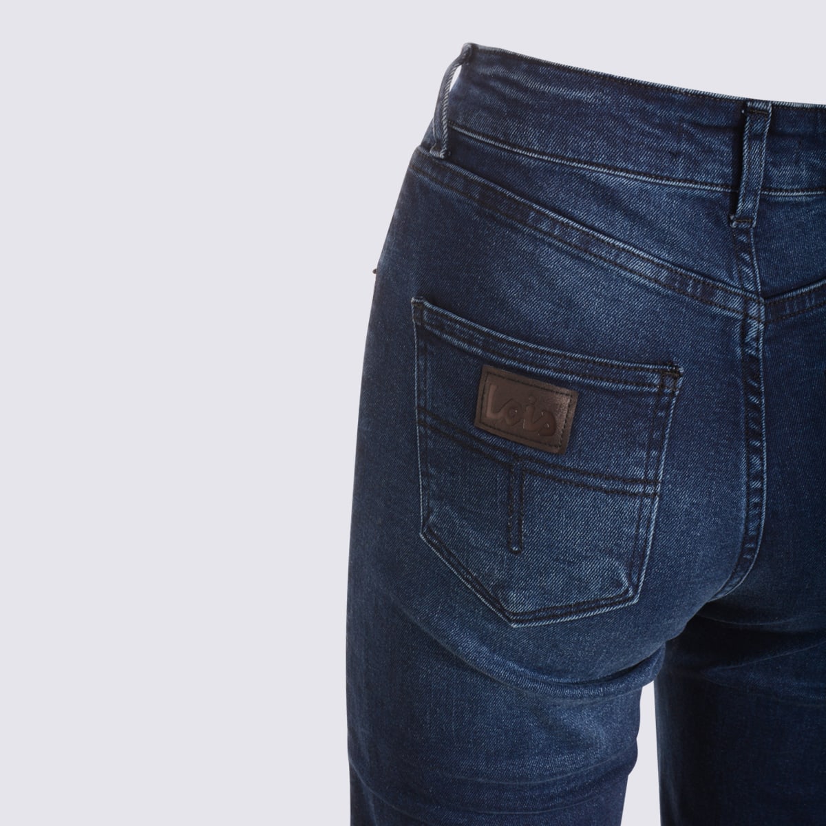 Lois Blue Cotton Palas L34 Jeans In Blue