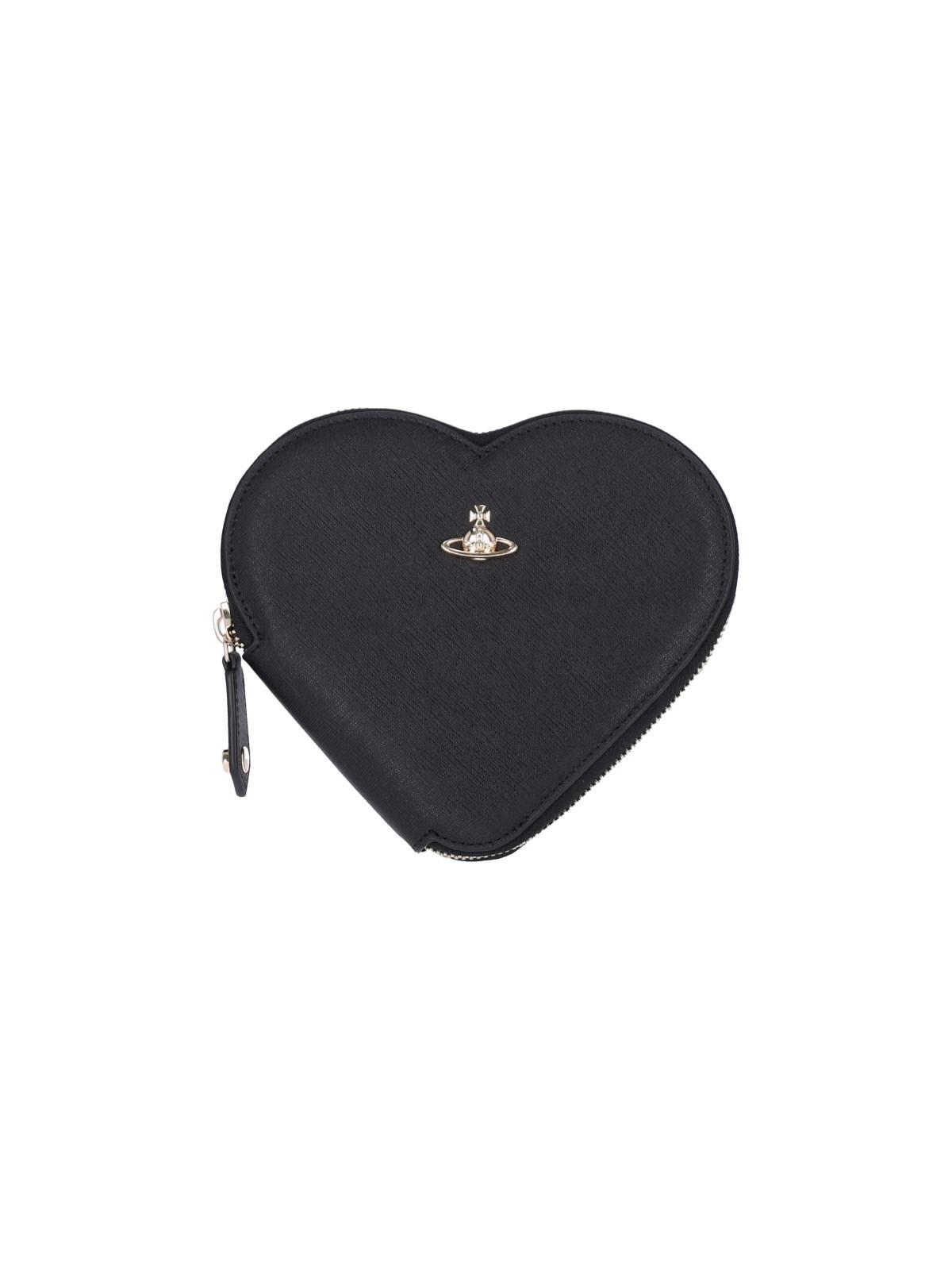 Shop Vivienne Westwood New Heart Crossbody Bag In Black