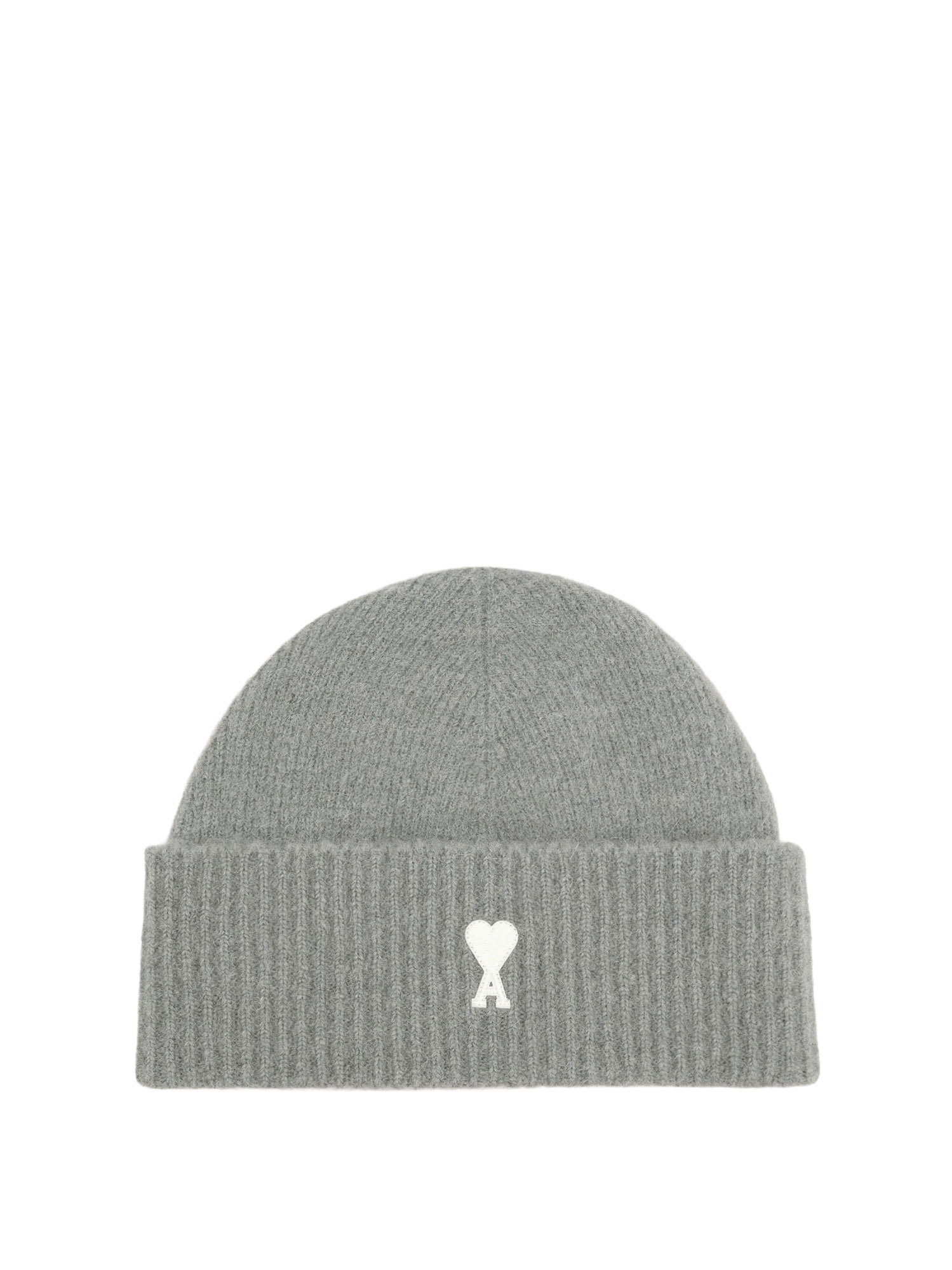 Ami Alexandre Mattiussi Heart Friend Knitted Beanie With Folded Brim