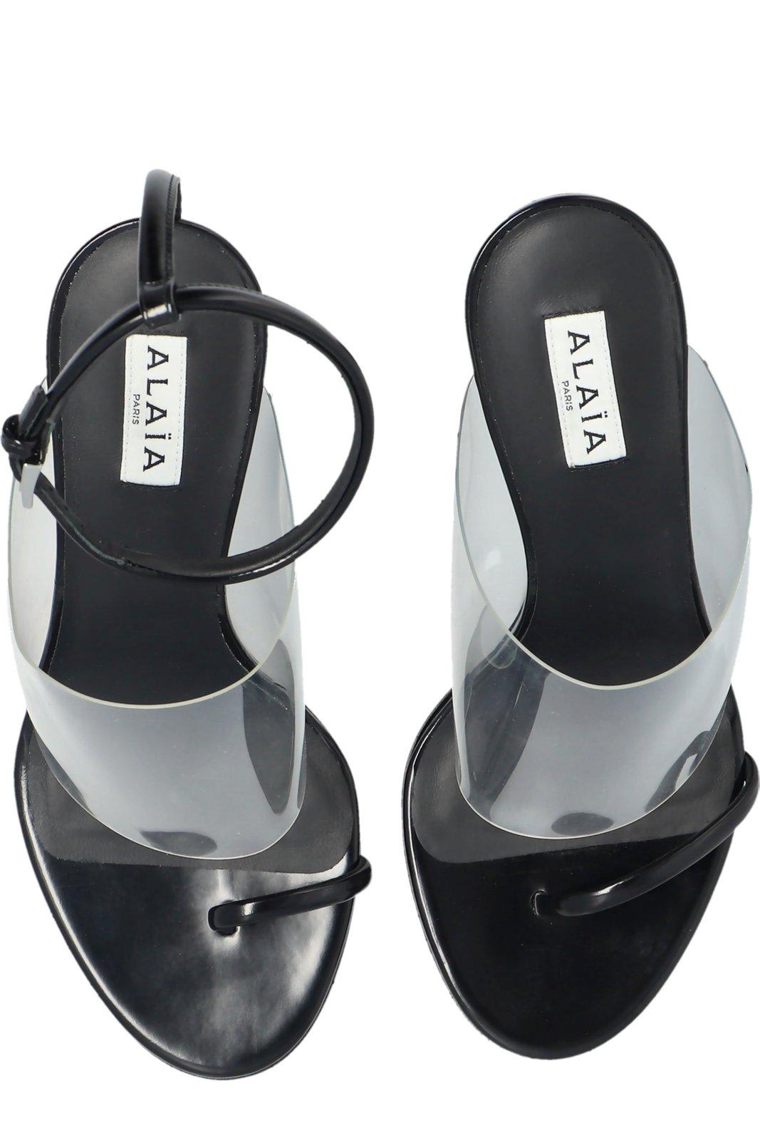Shop Alaïa Asymmetric Sandals