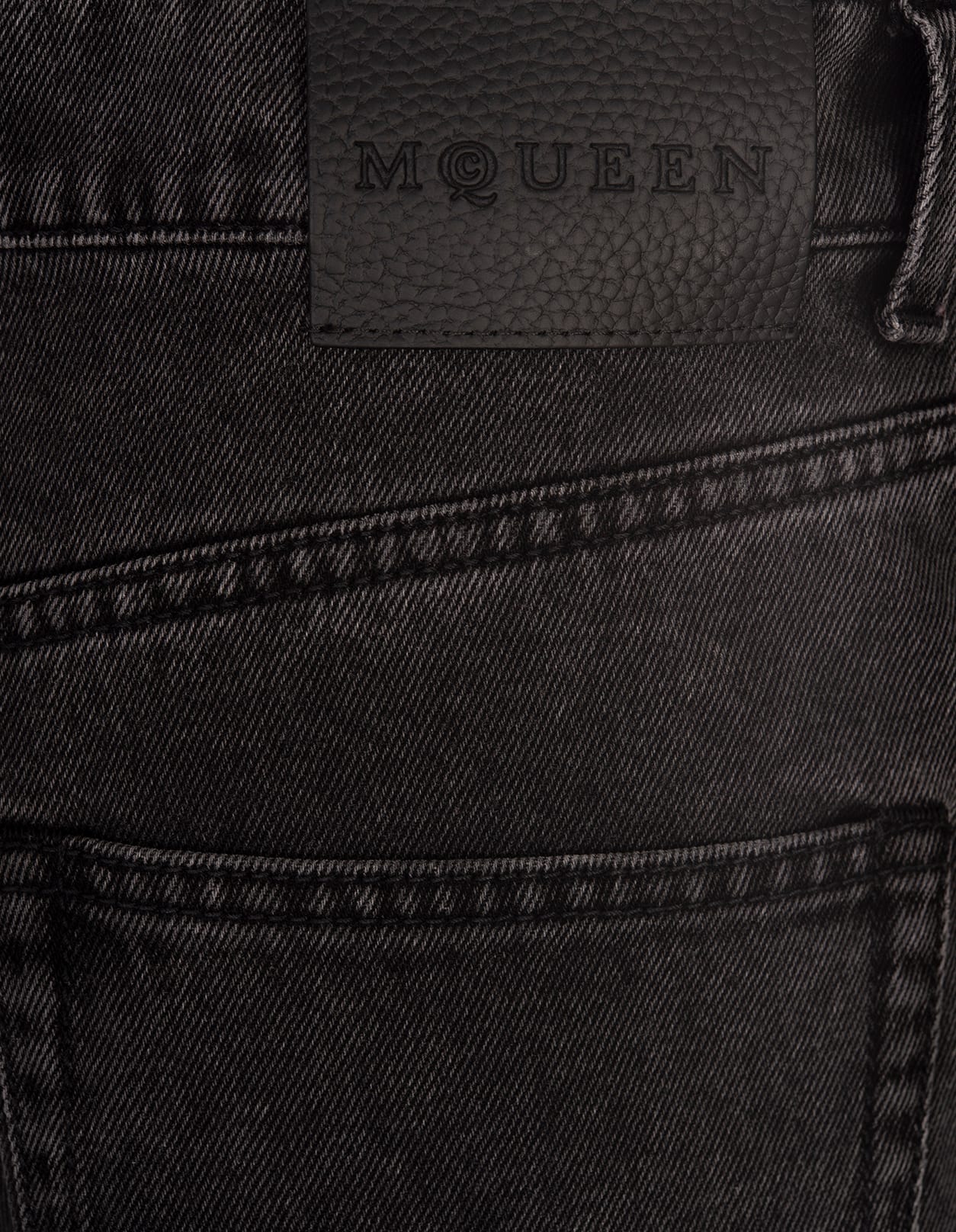 Shop Alexander Mcqueen Grey Baggy Jeans