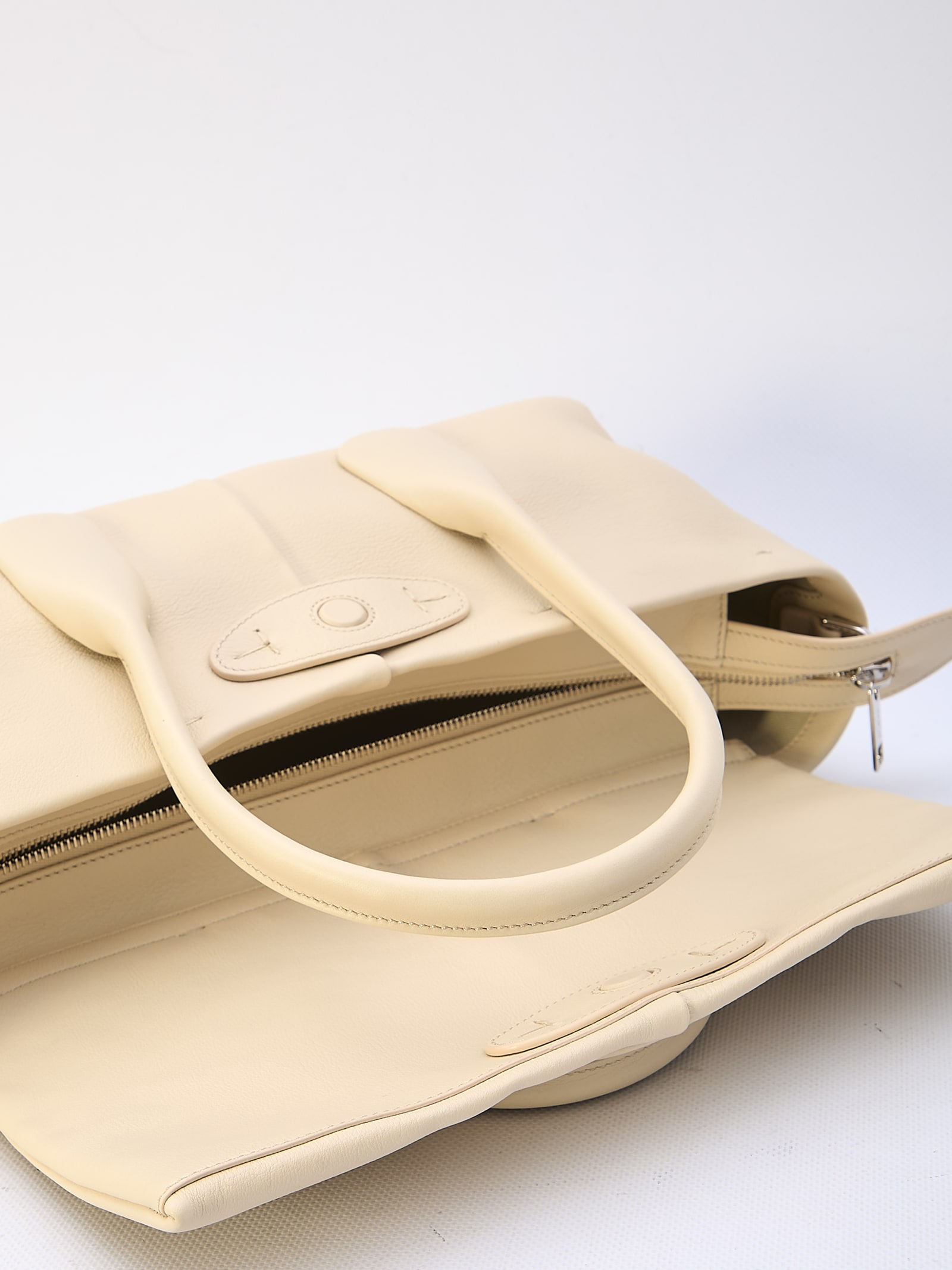 Shop Tod's Tods Di Bag Reverse Ew Flap In Cream