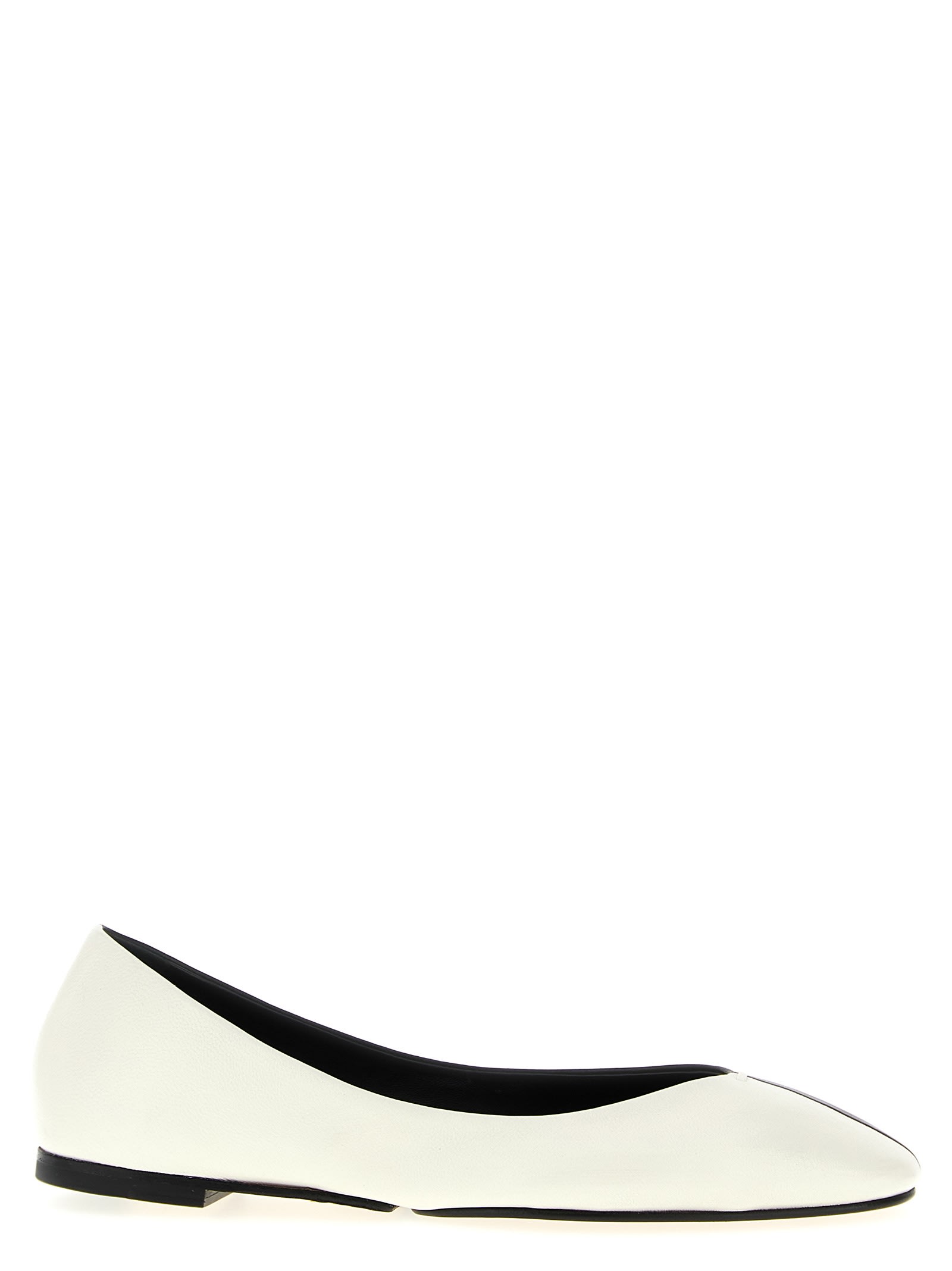 Jacquemus Les Ballerines Ovalo In Two-toned Leather Shoes In Multi