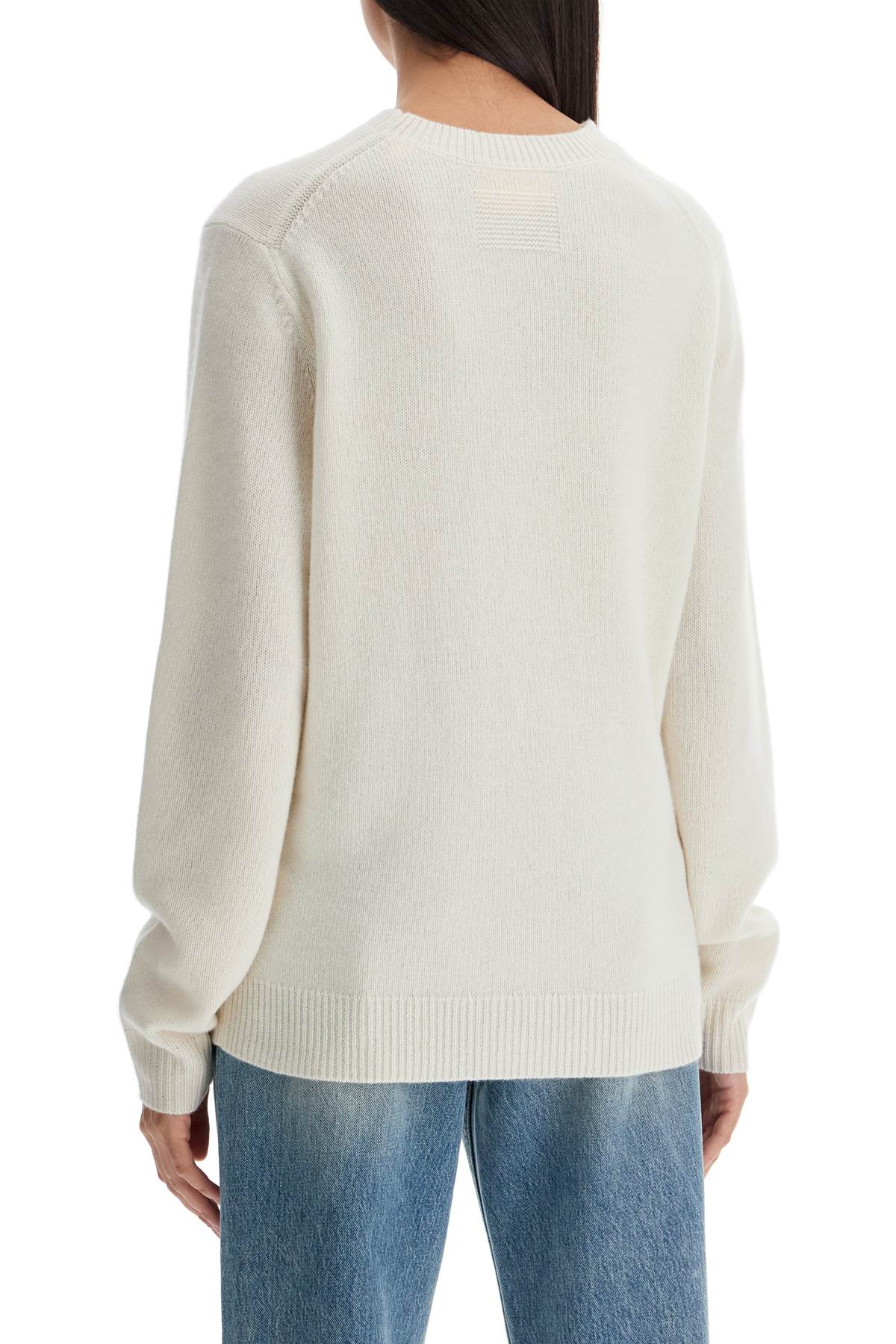 Shop Guest In Residence Cashmere Crewneck Pullover In Cream (white)