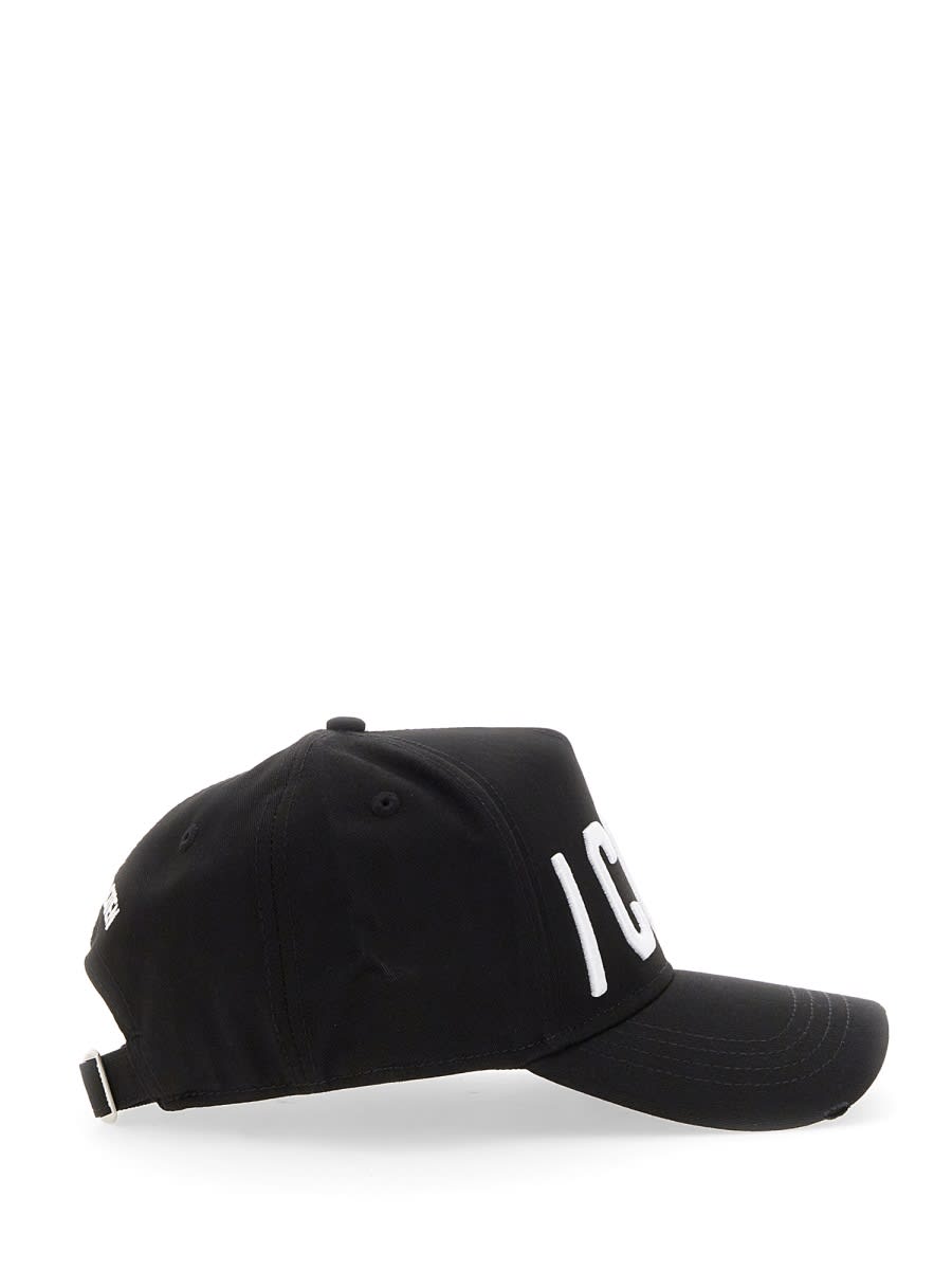 Shop Dsquared2 Baseball Cap In Black