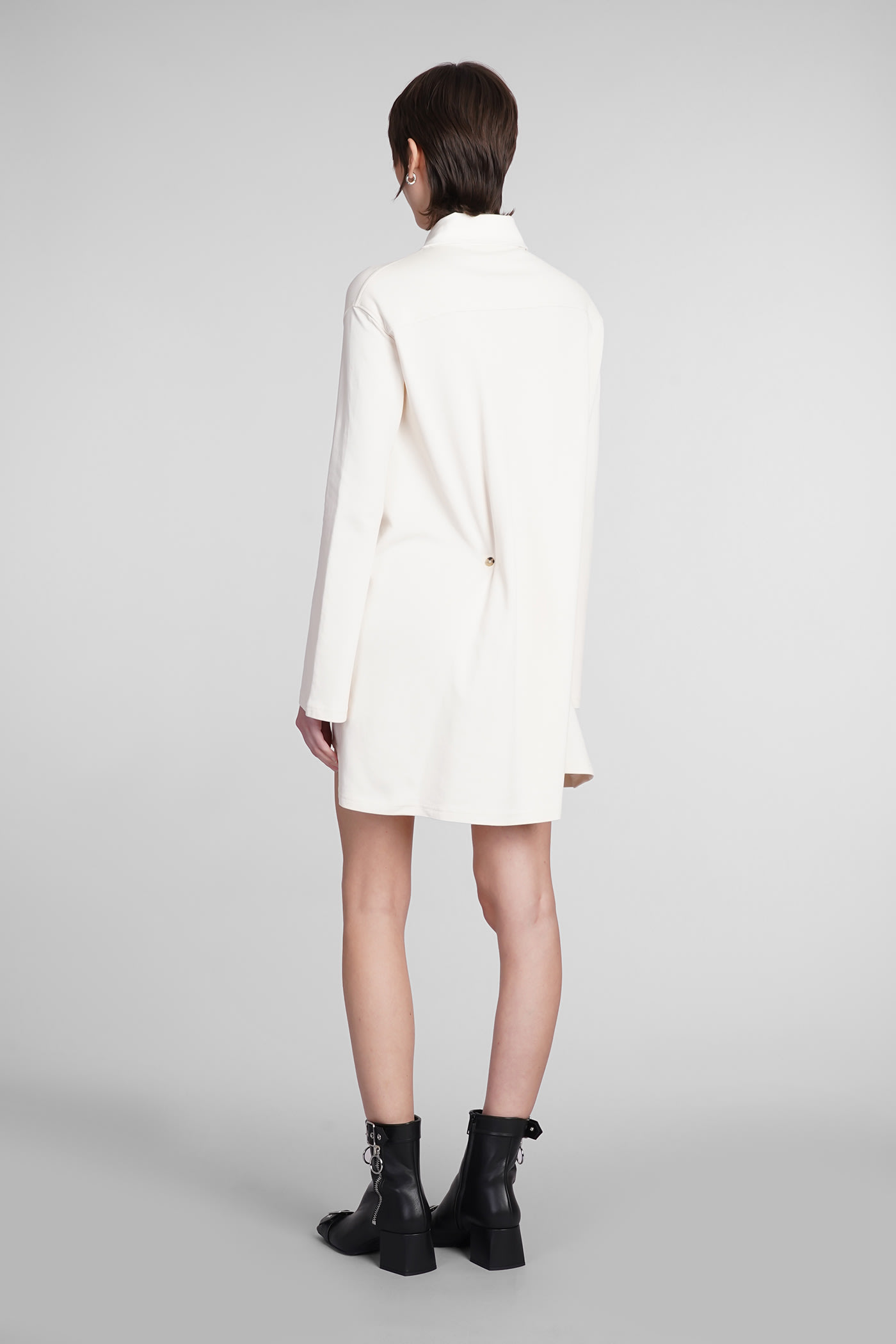 Courrèges Dress In Beige Cotton In Beige