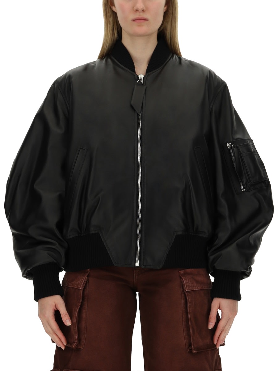 Shop Attico Bomber Anja In Black