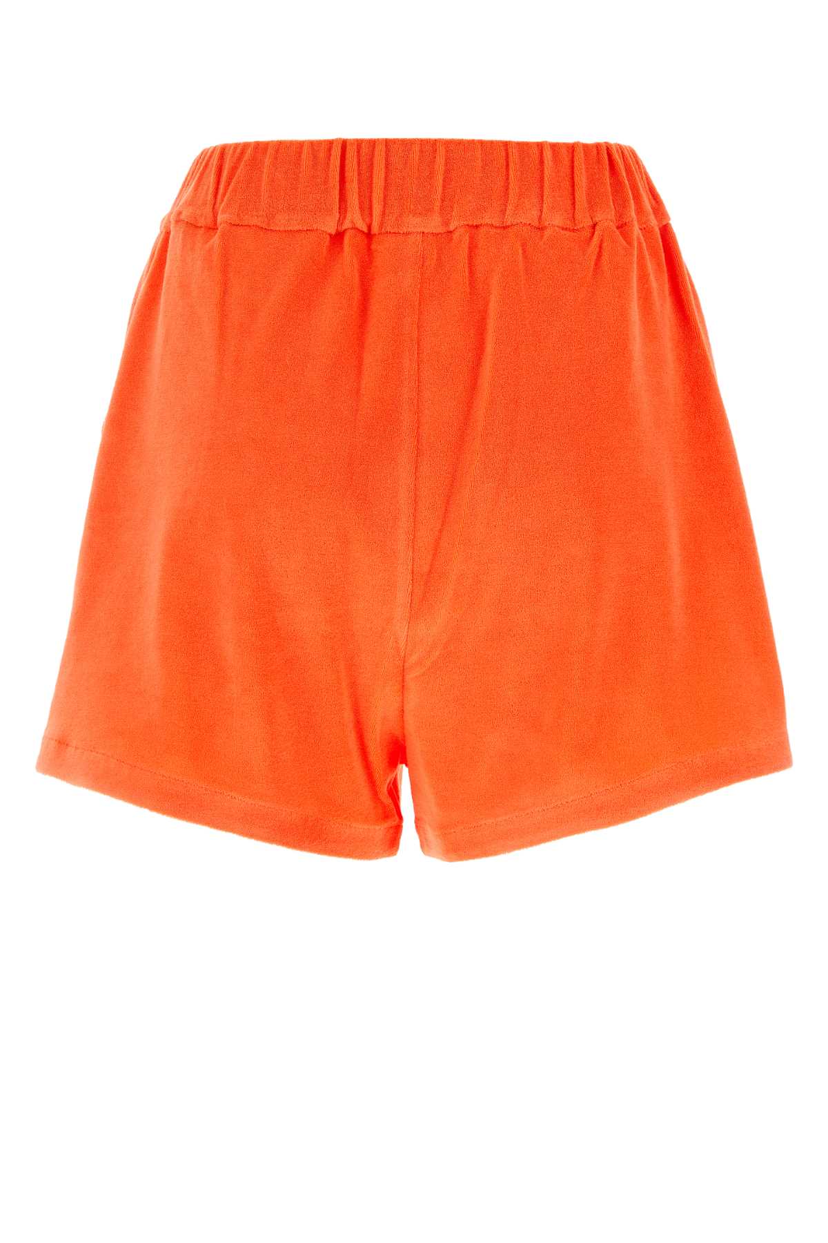 Shop Moncler Orange Chenille Shorts