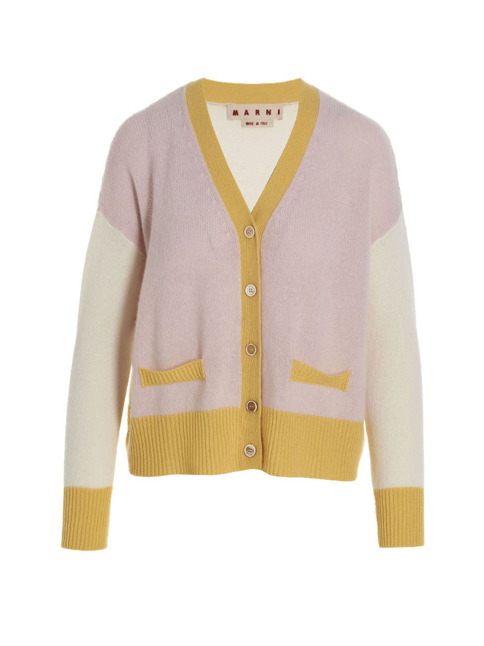 MARNI COLOR BLOCK CARDIGAN