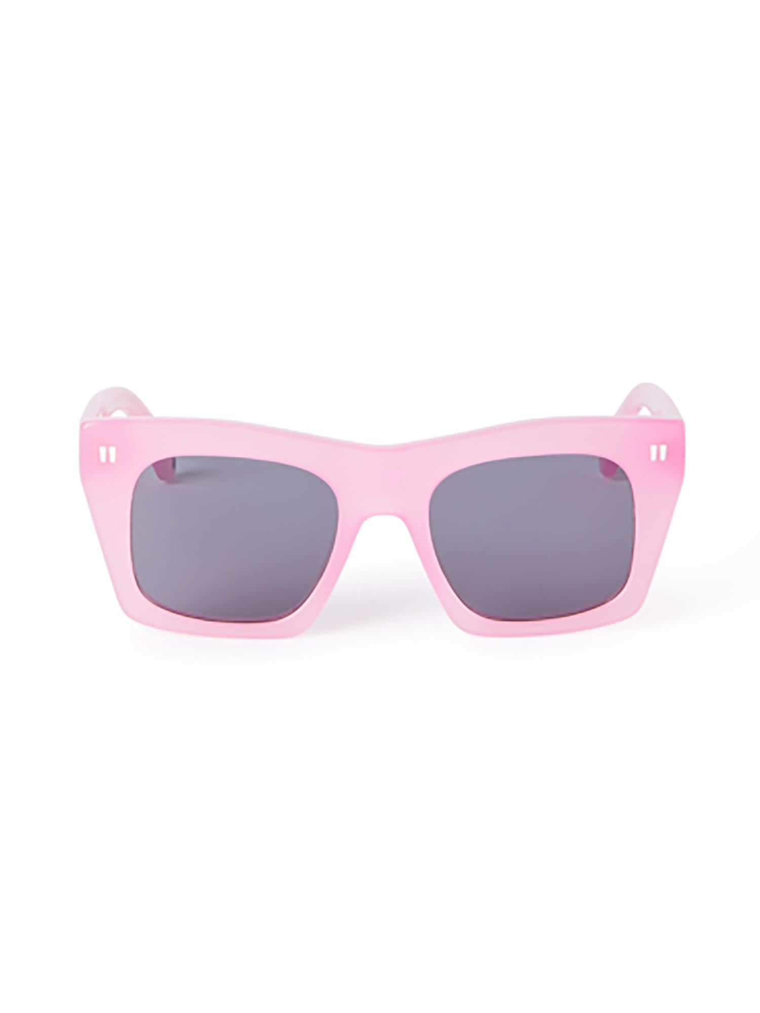 Off-white Oeri143 Lincoln Sunglasses Eyewear In Pink Dark Grey