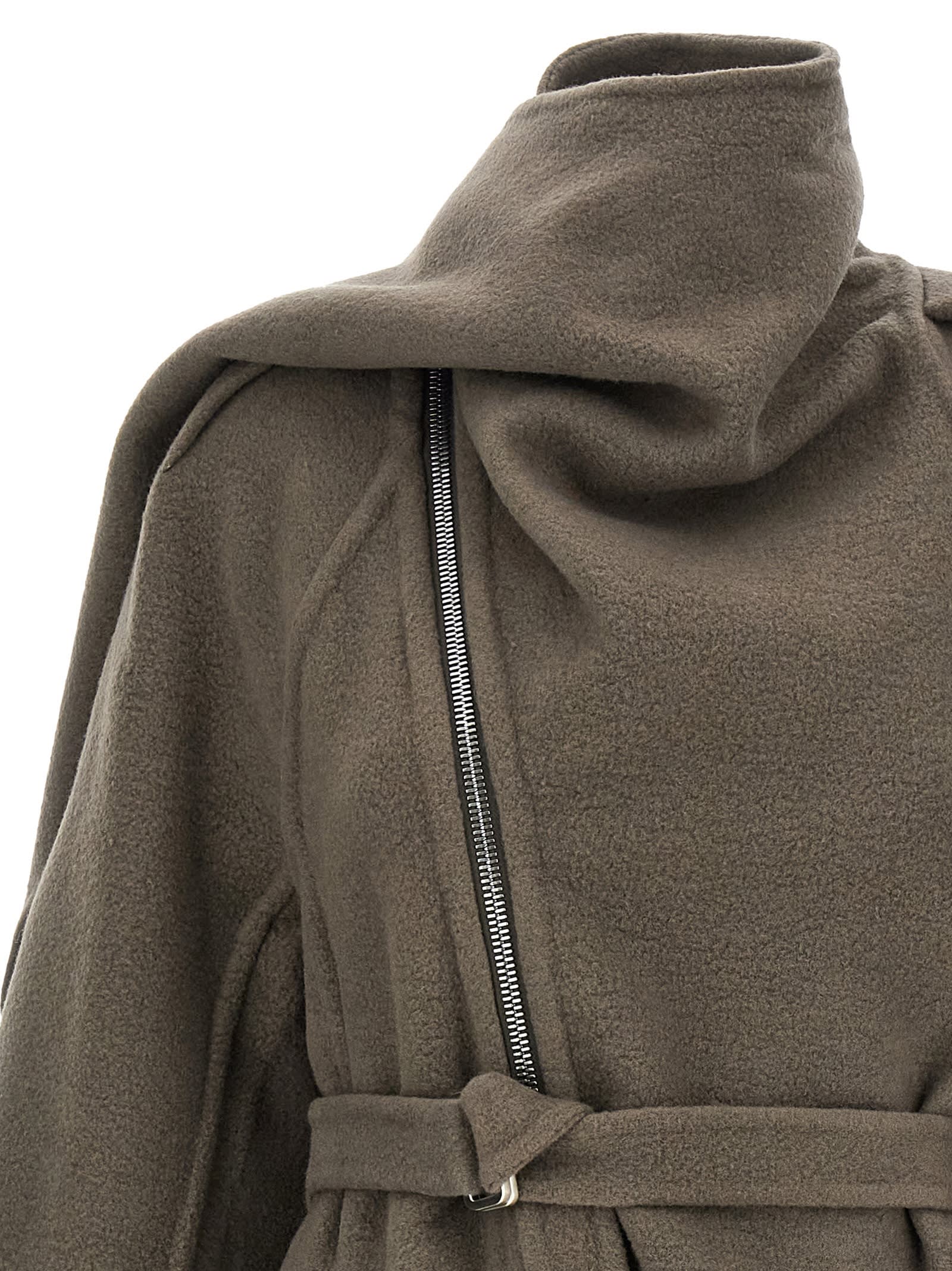 Rick Owens Woman Black Jackets In Brown