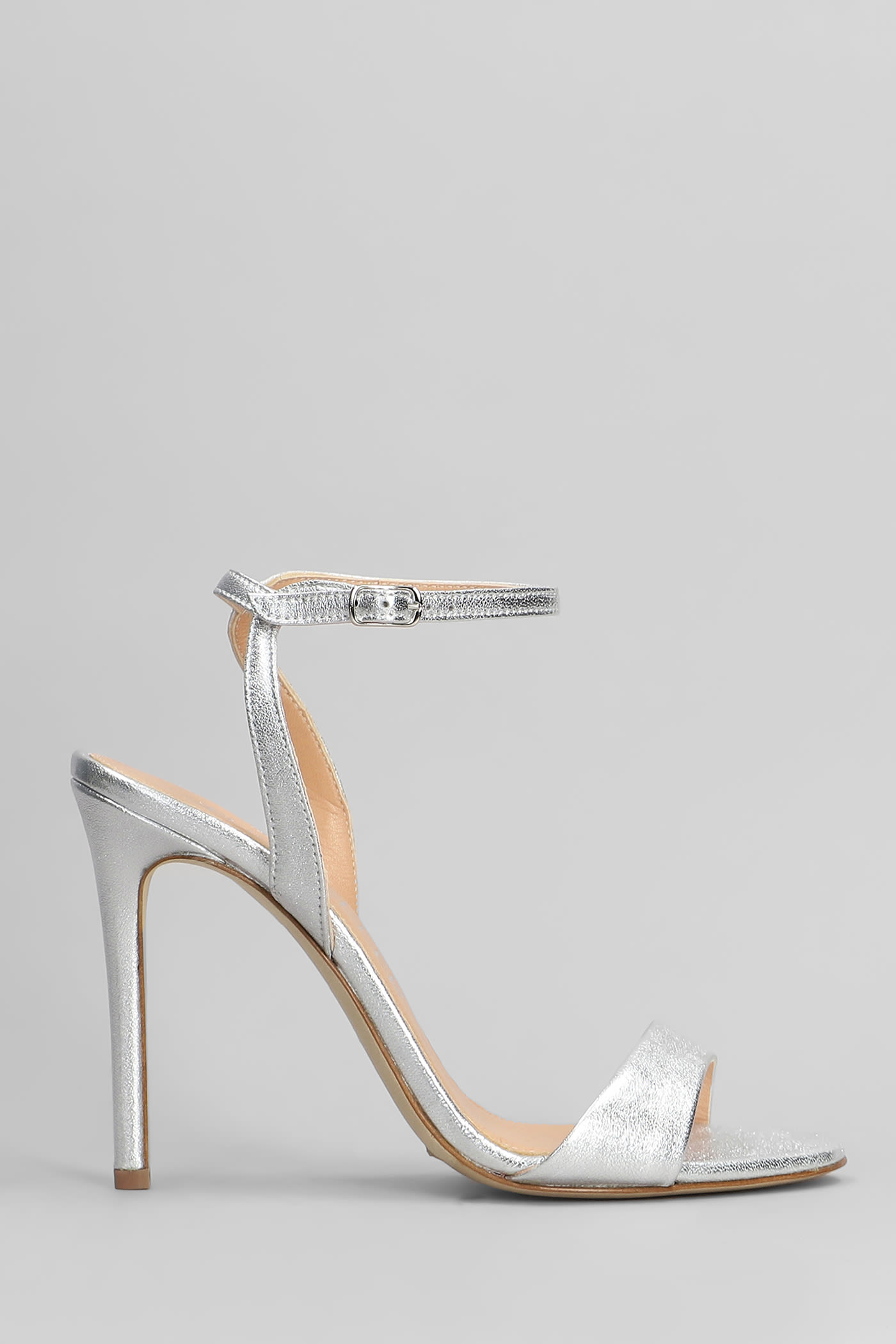 The Seller Sandals In Silver Leather