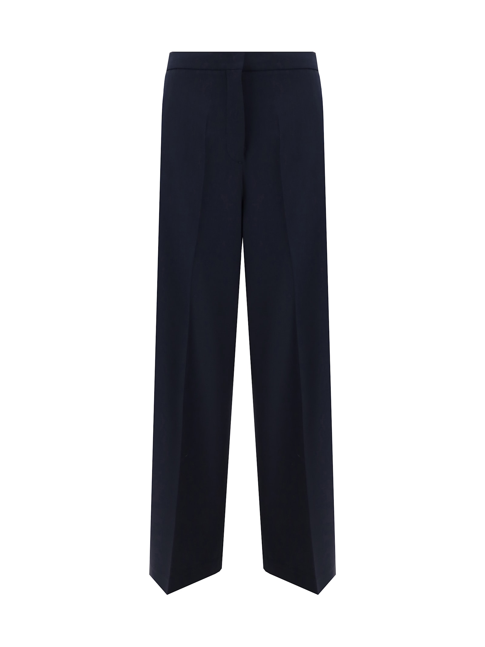 Shop Fabiana Filippi Pants In Blu Notte