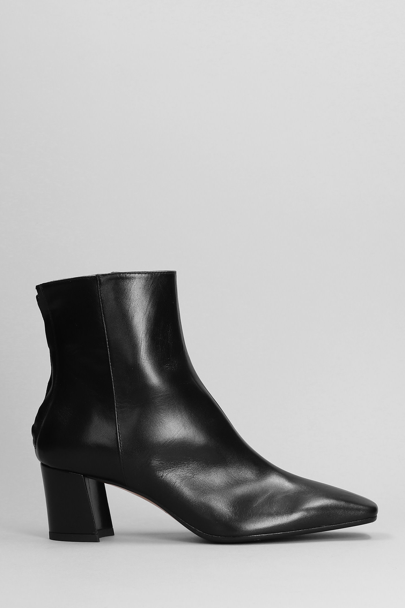 Fabio Rusconi High Heels Ankle Boots In Black Leather | Smart Closet