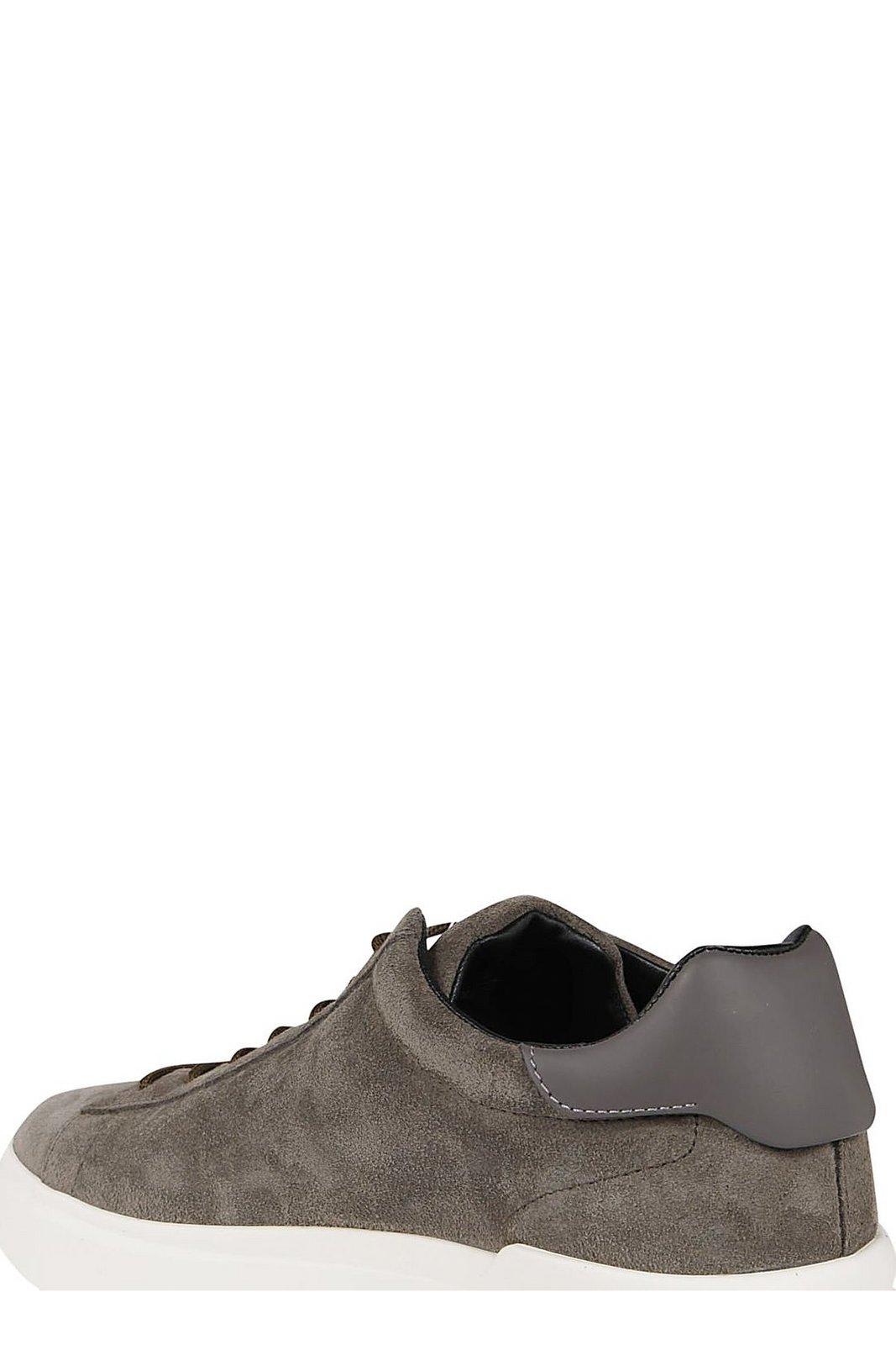 Shop Hogan H580 Lace-up Sneakers Sneakers In Marrone