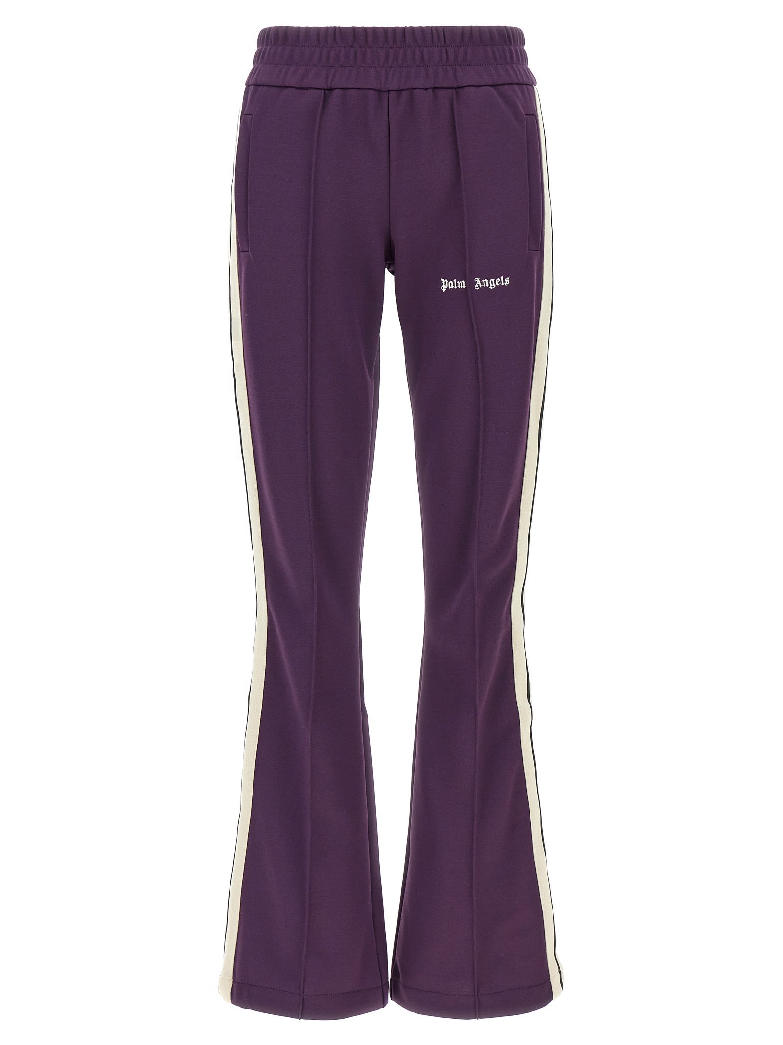 Shop Palm Angels Classic Logo Joggers In Purple