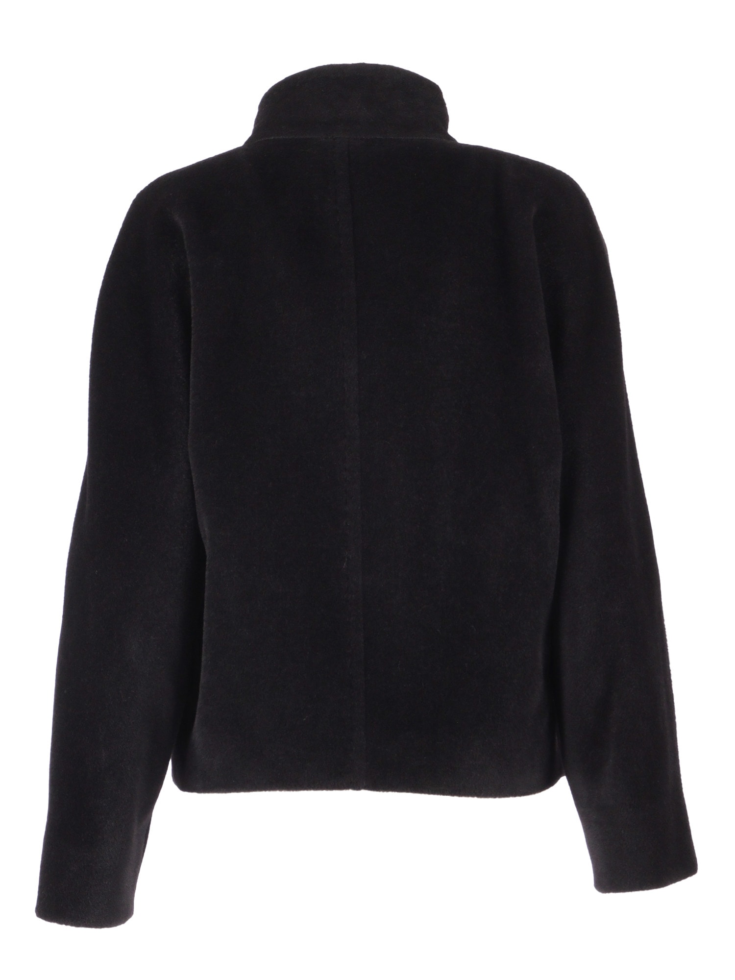 Max Mara Caladio Buttoned Jacket In Black