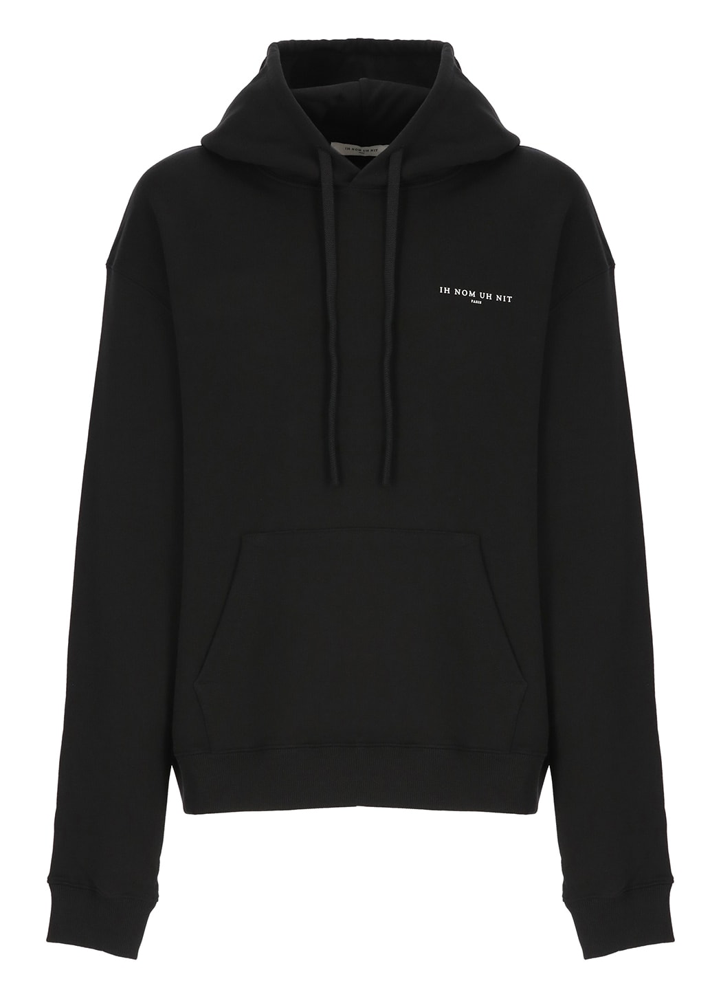 Ih Nom Uh Nit Man Sweatshirt Black Size Xl Cotton, Elastane In Black