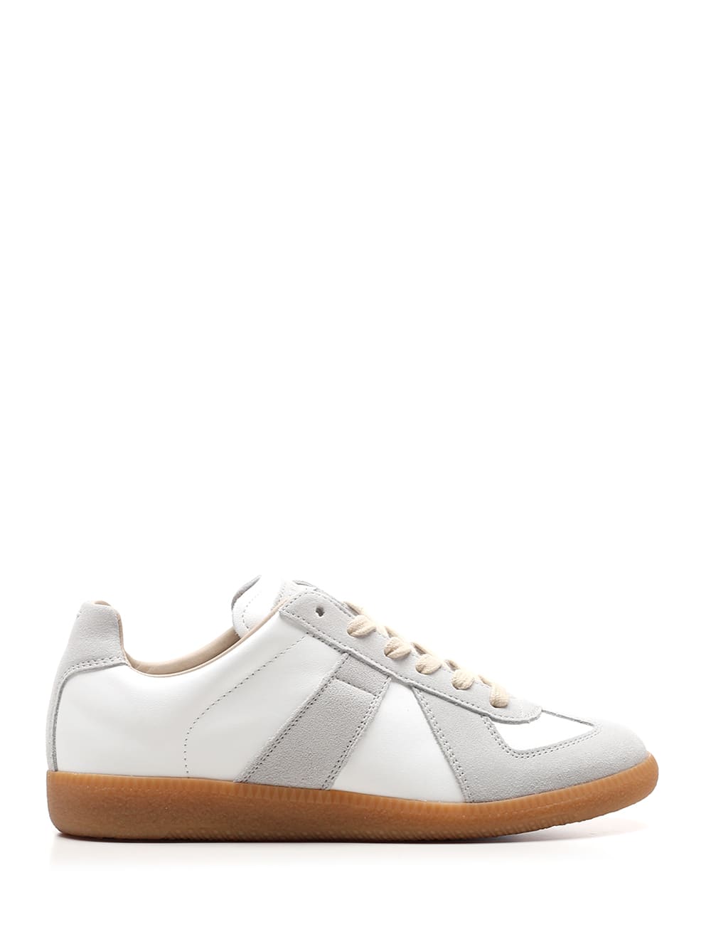 Shop Maison Margiela White Replica Sneakers In Bianco