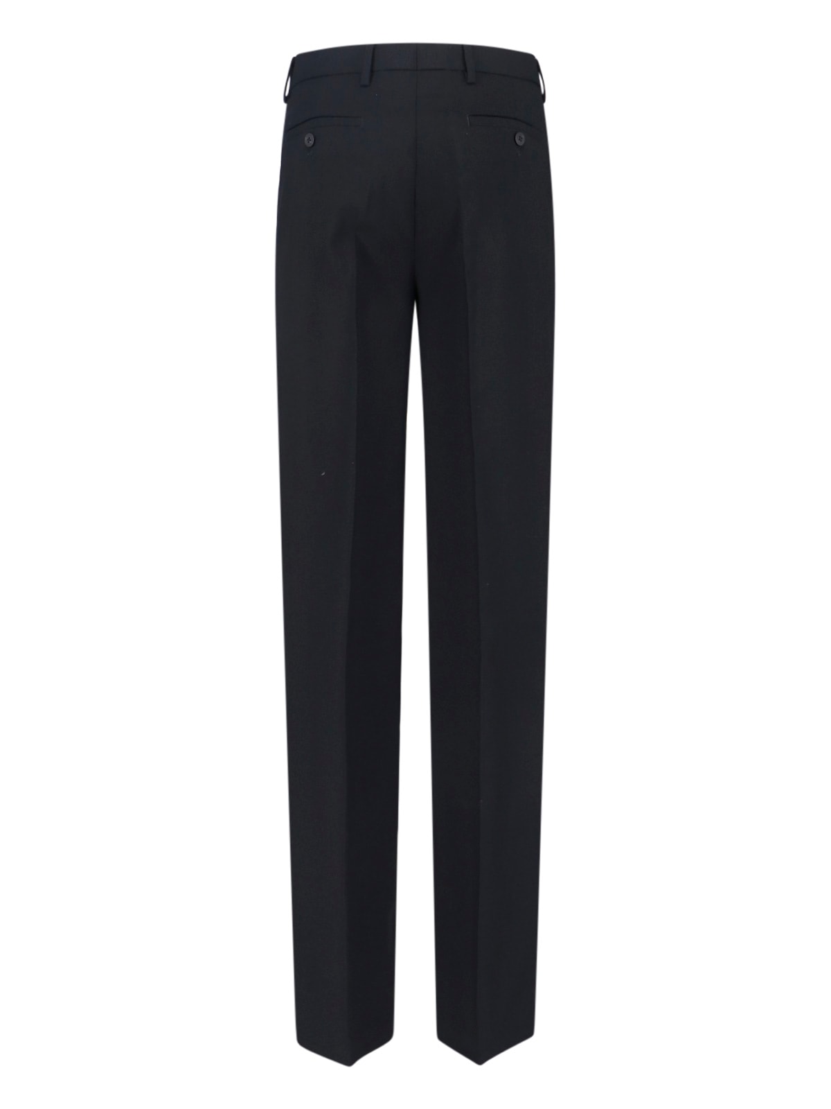 Rick Owens Dietrich Pressed Crease Trousers In Black