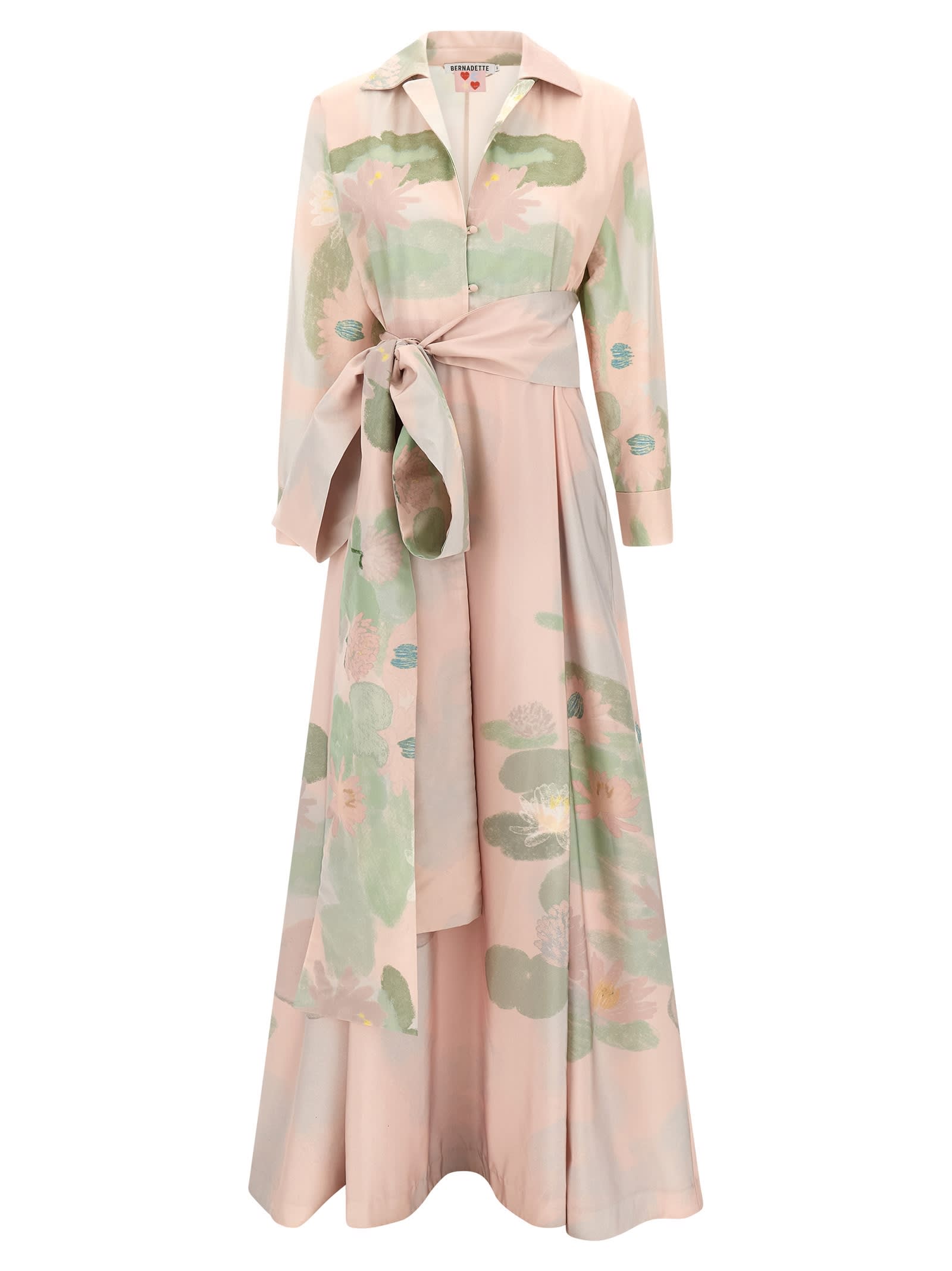 Bernadette Beatrice Floral-pattern Maxi Shirt Dress In Multi