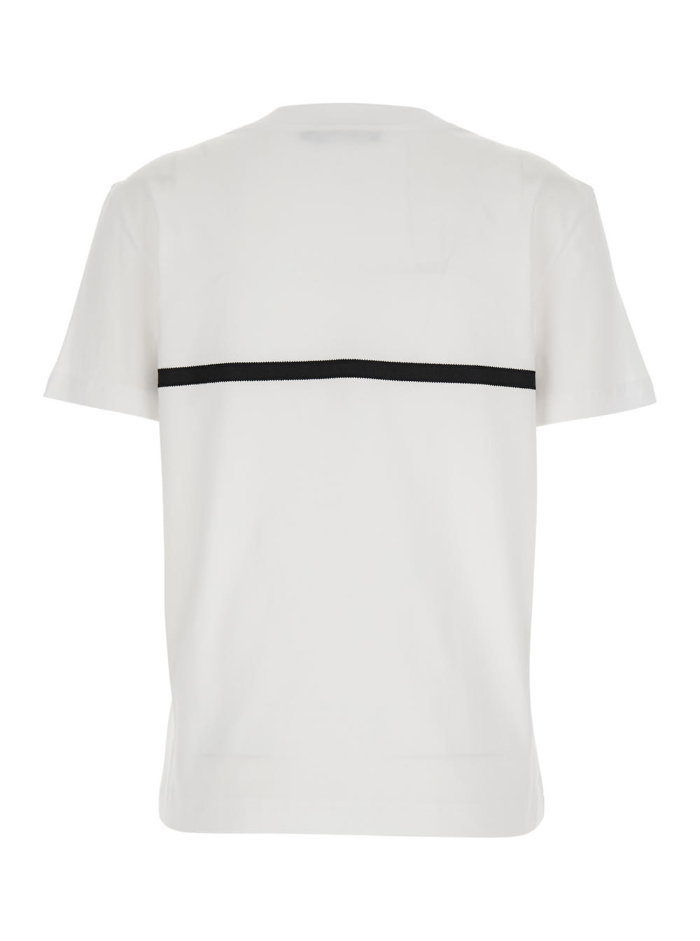 Dolce & Gabbana Embroidered Bow Detail Jersey T-shirt In Gray