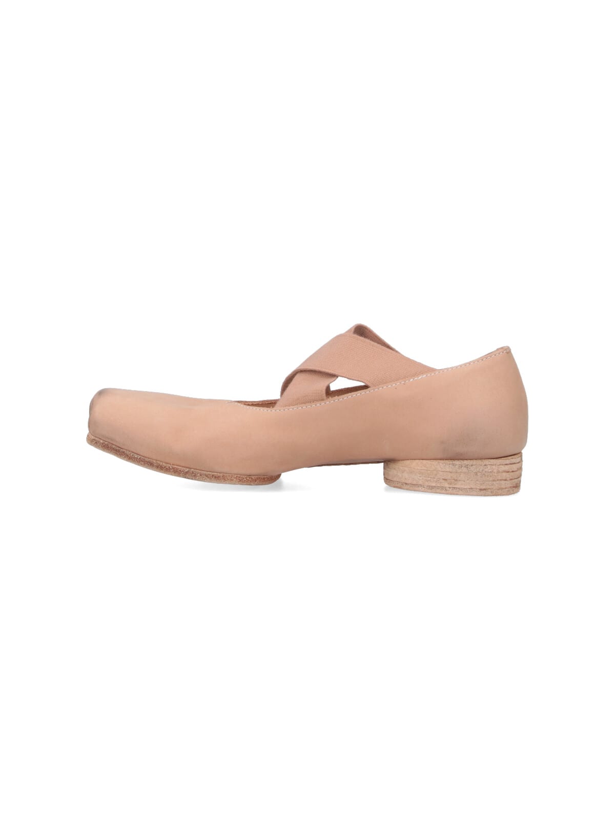 Shop Uma Wang Heeled Ballet Flats In Pink