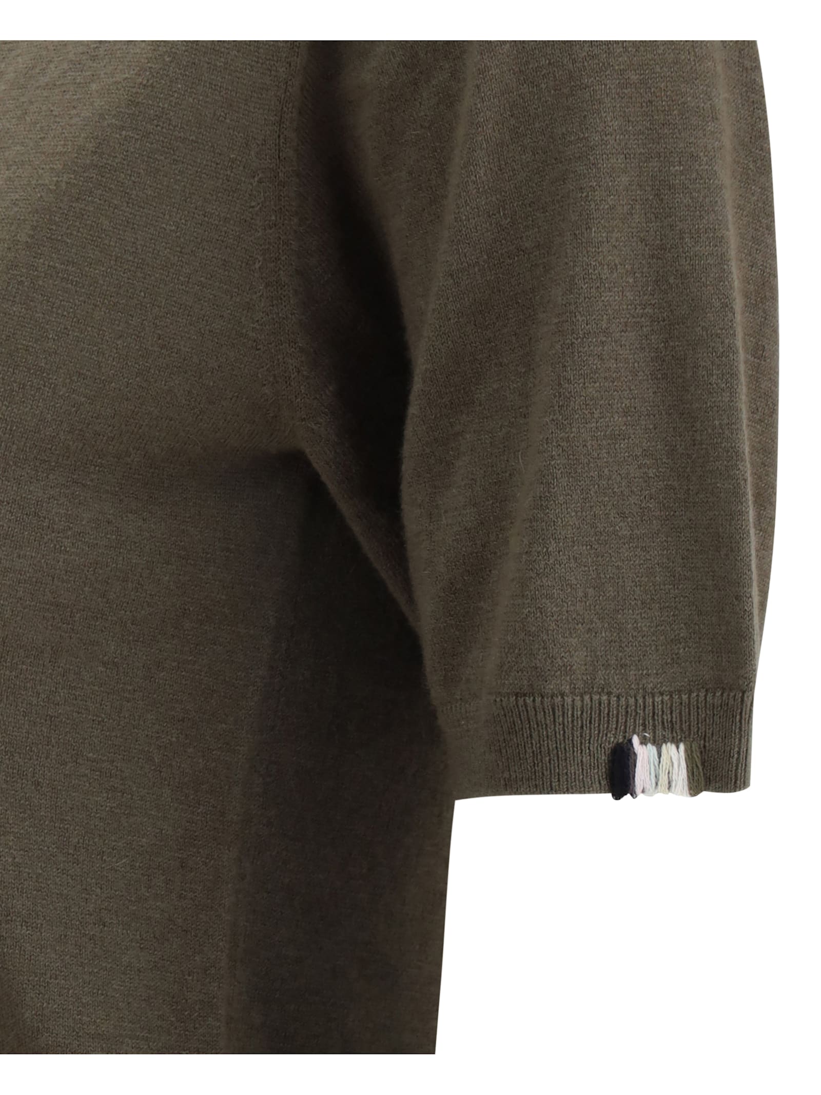Extreme Cashmere Short-sleeved Sweater In Army