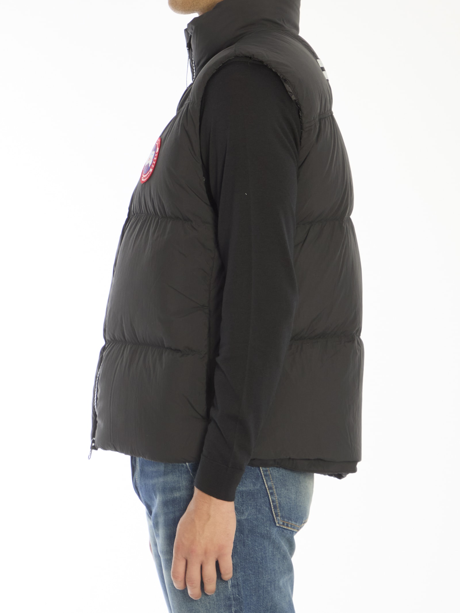 Shop Canada Goose Lawrence Puffer Vest In Black