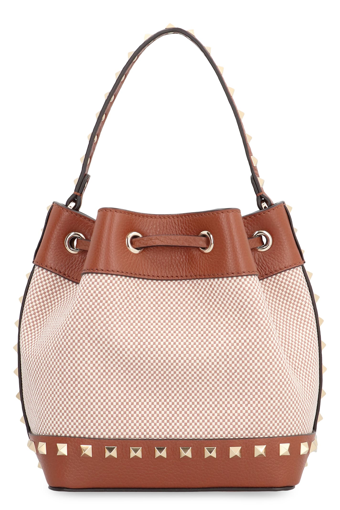 Valentino Garavani Women Rockstud Canvas Bucket Bag