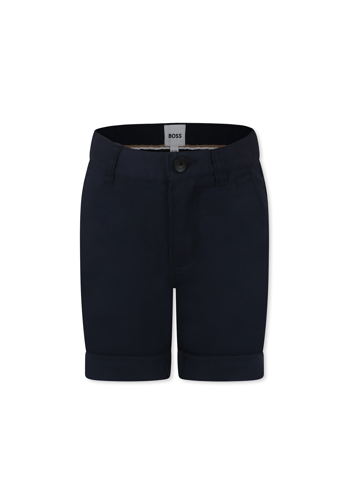 Hugo Boss Blue Shorts For Boy With Logo In Blue