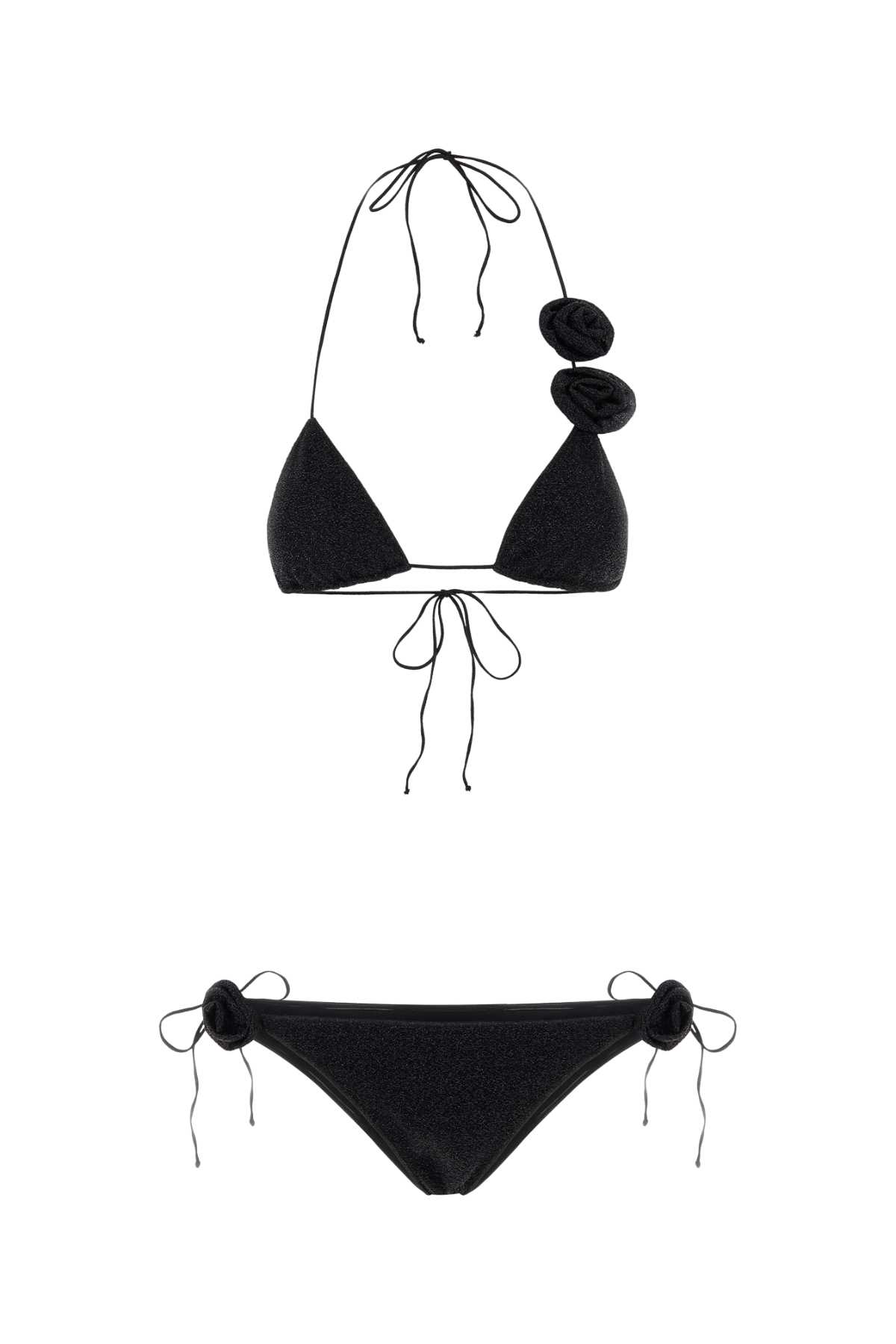 Black Nylon Blend Bikini