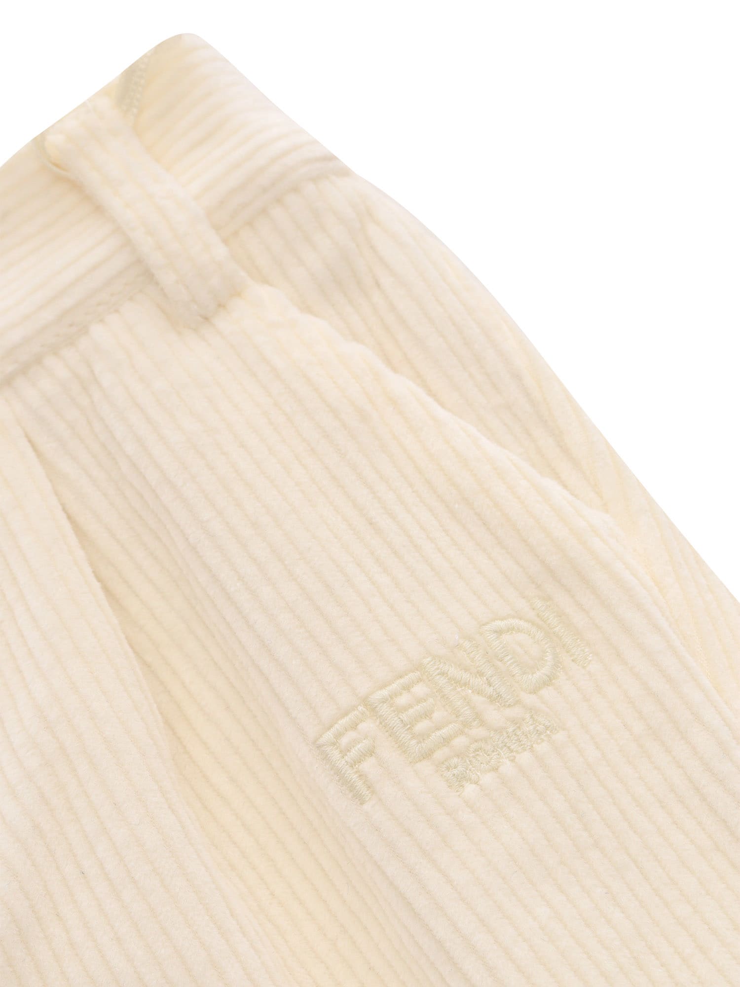 Fendi Corduroy Trousers In White