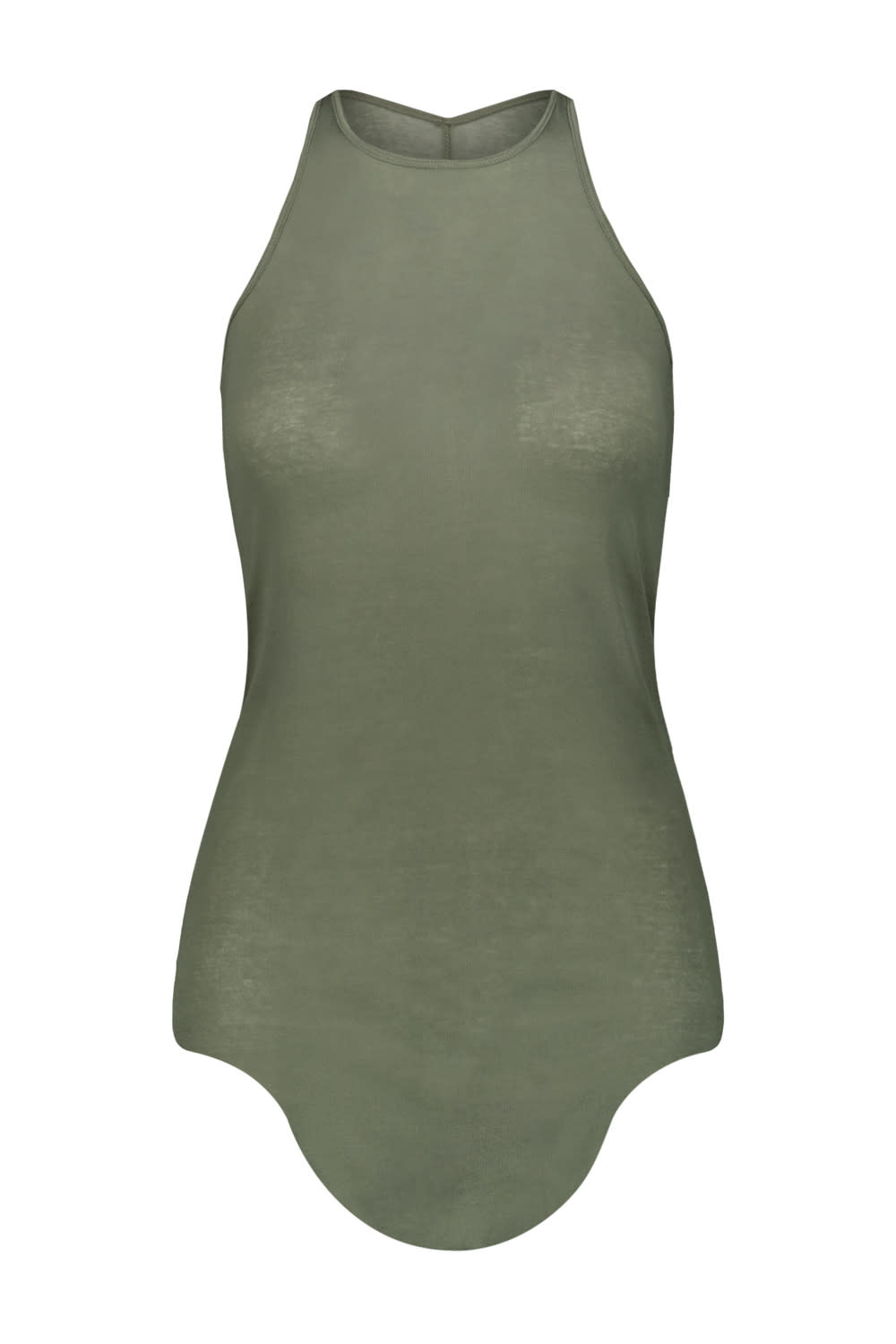 Rick Owens Raw-hem Organic Cotton Tank Top