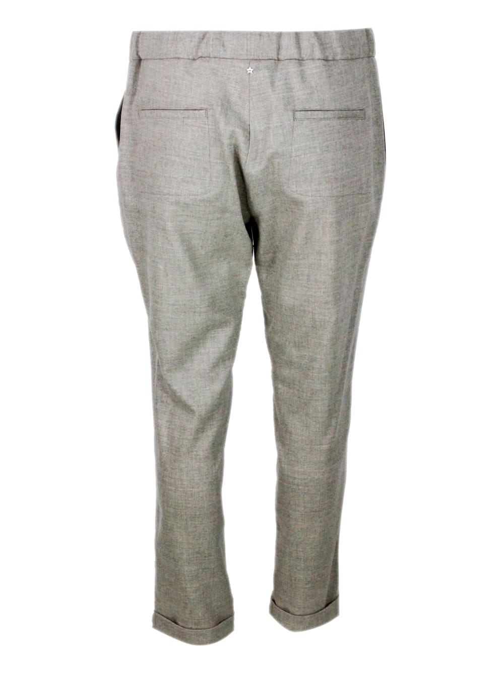 Lorena Antoniazzi Wool Blend Pants In Neutral