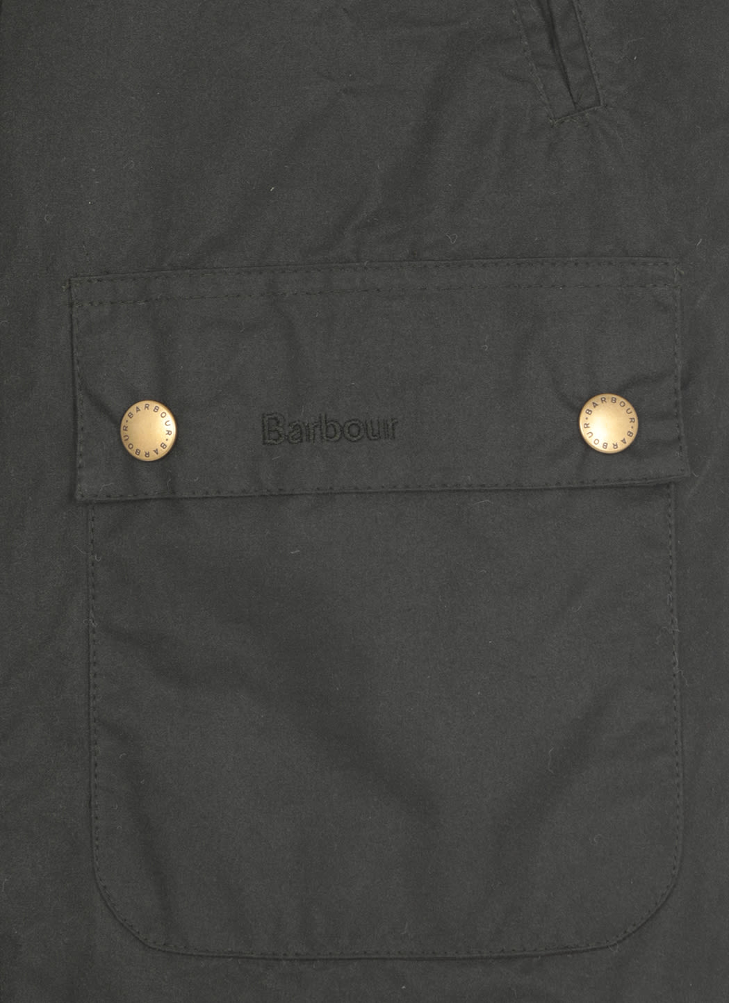 Barbour Greeb Waxed Cotton Quilted Jacket In Green