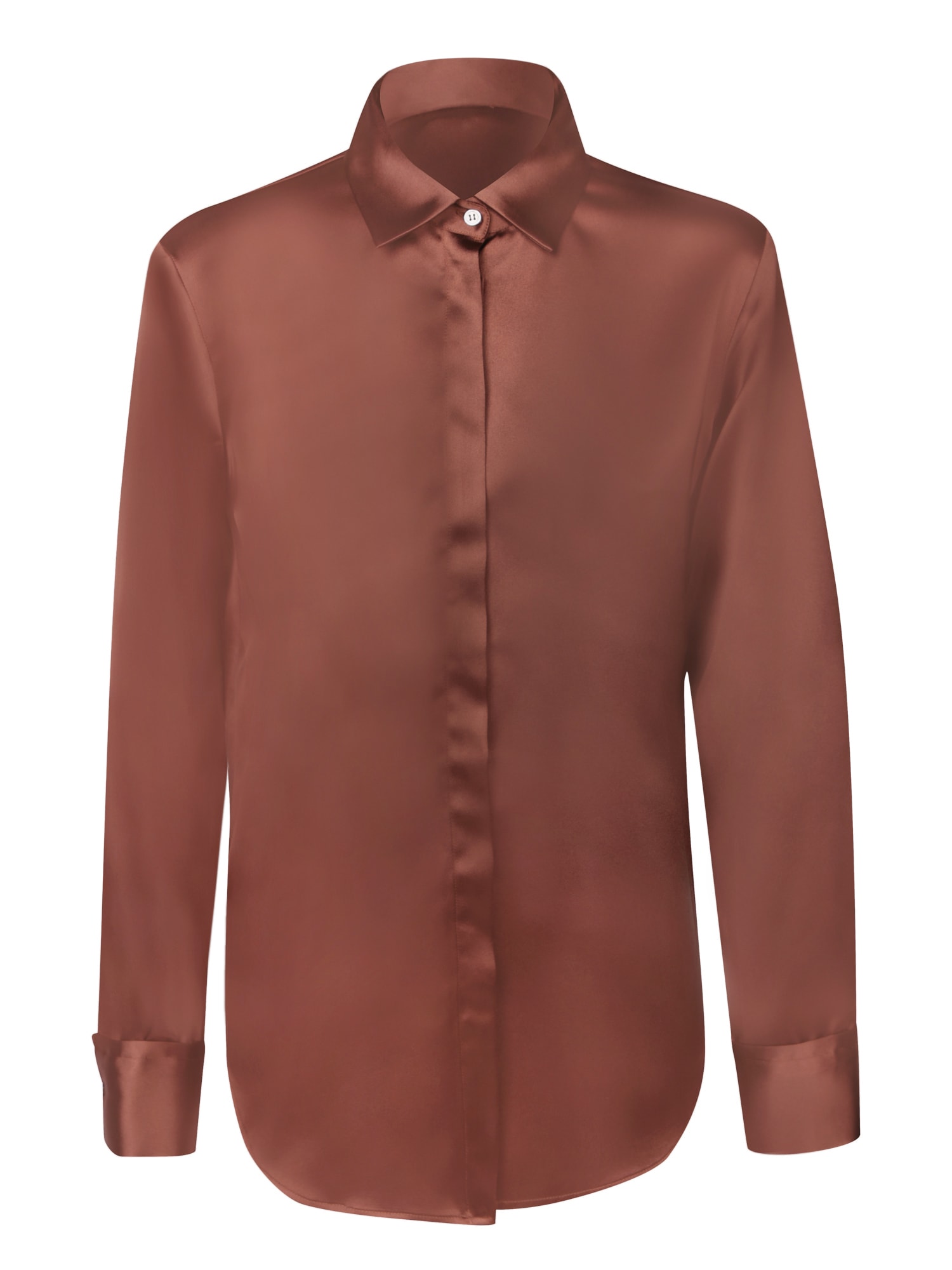 BLANCA VITA CALICANTO BROWN SHIRT 