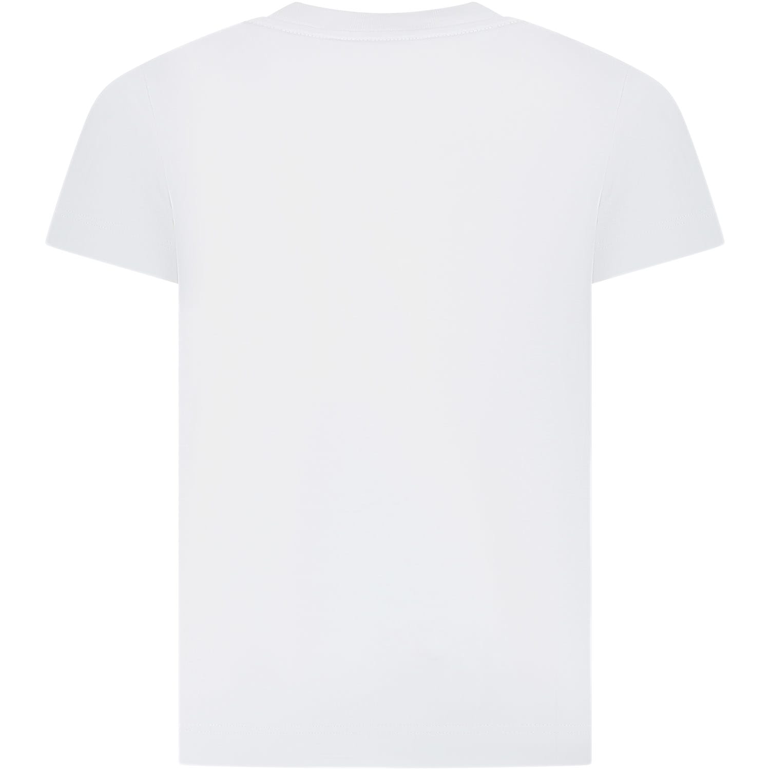 Shop Fendi White T-shirt For Girl With Iconic Ff