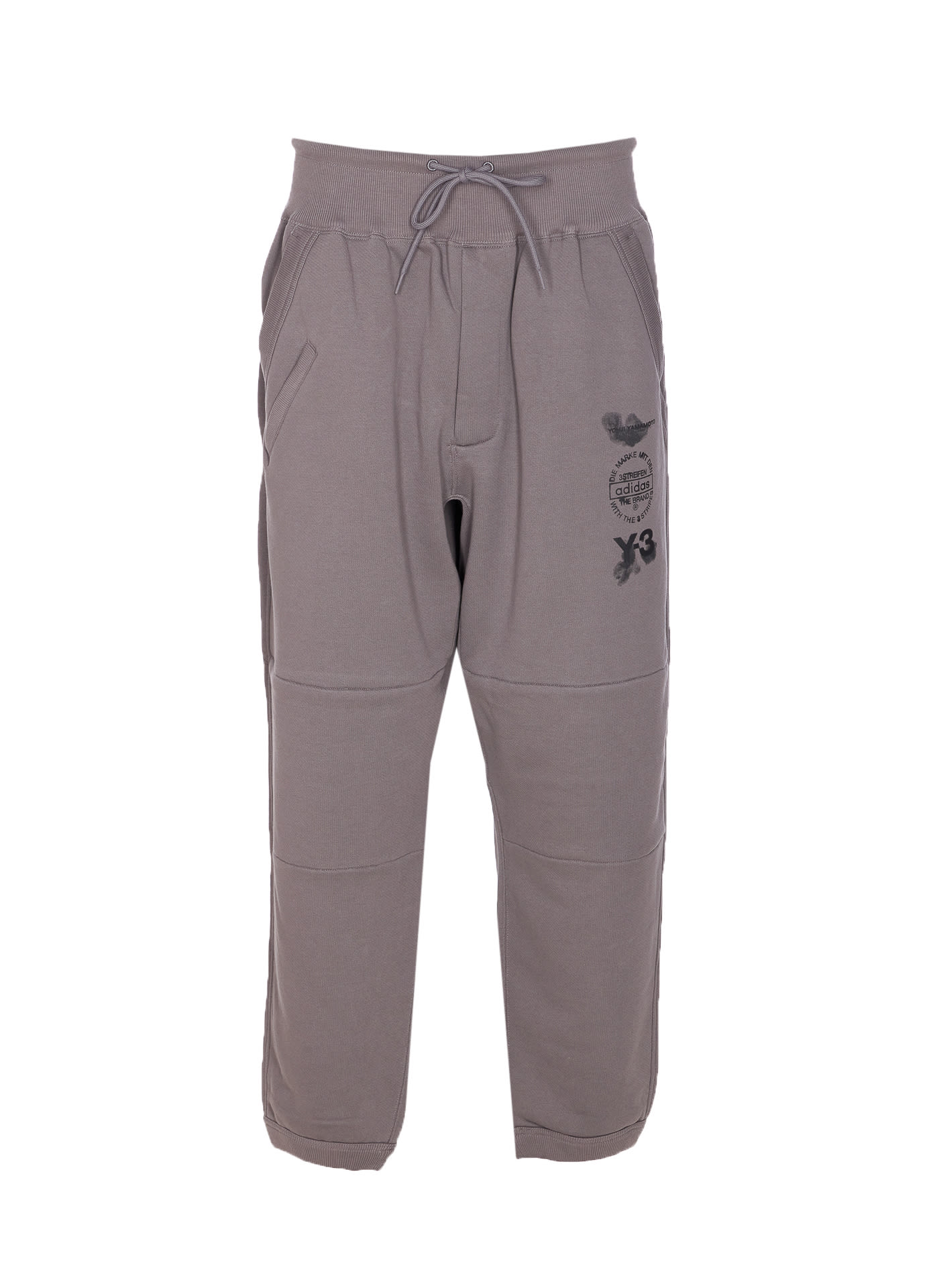 Y-3 Side Graphic Sweatpants In Gray